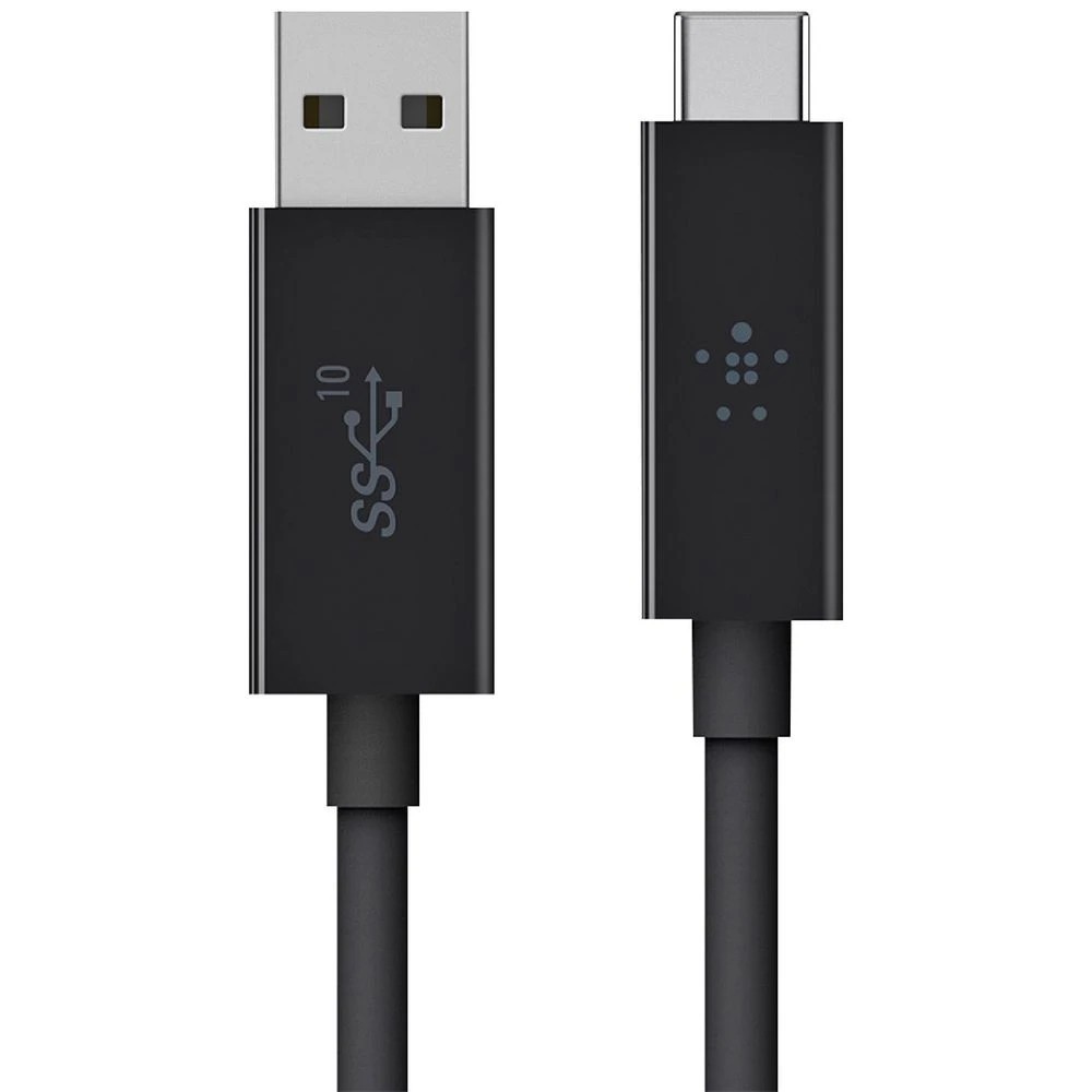 1 Belkin USB 3.1 USB-C to USB-A Cable Black, 1 of 2