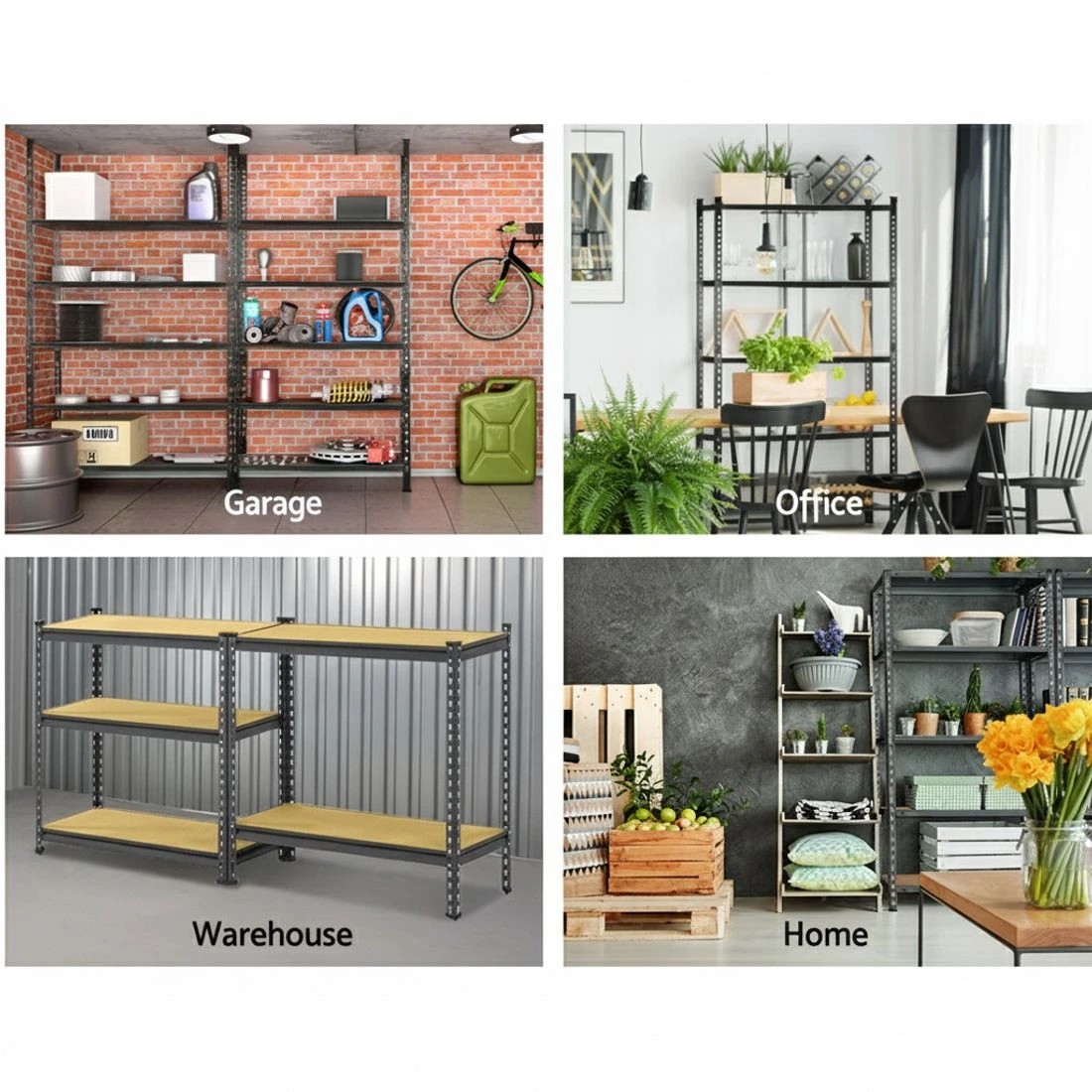 4 Giantz 2x1.8M Garage Shelving Warehouse Rack Pallet Racking Storage - Multi, 4 of 4