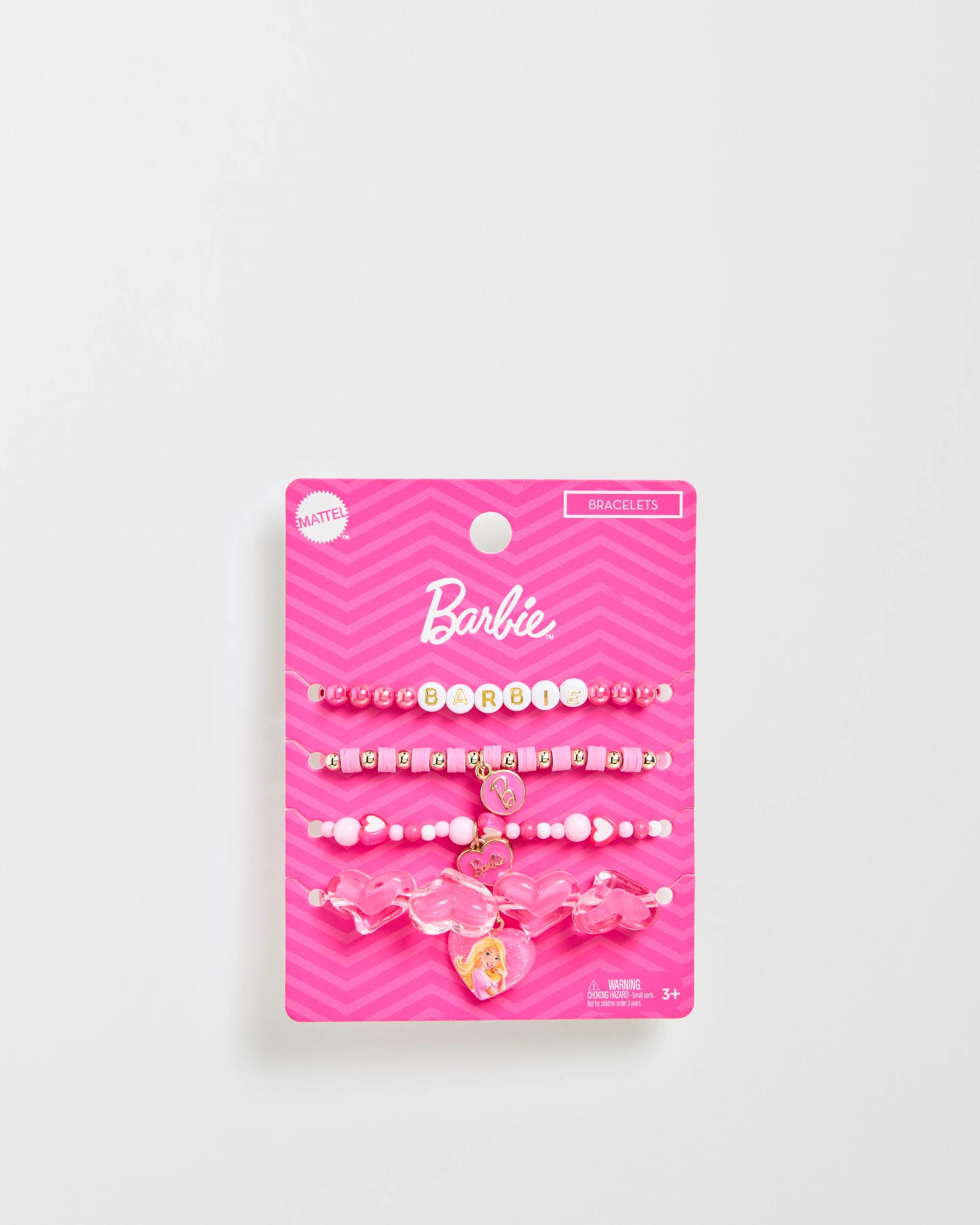 3 Barbie 4 Pack Stretch Bracelets PINK, 3 of 3