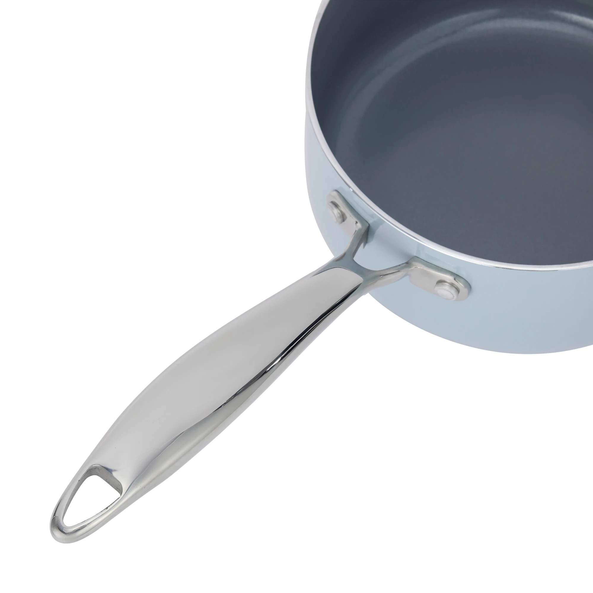 3 16cm Ceramic Non-Stick Saucepan - Blue, 3 of 6