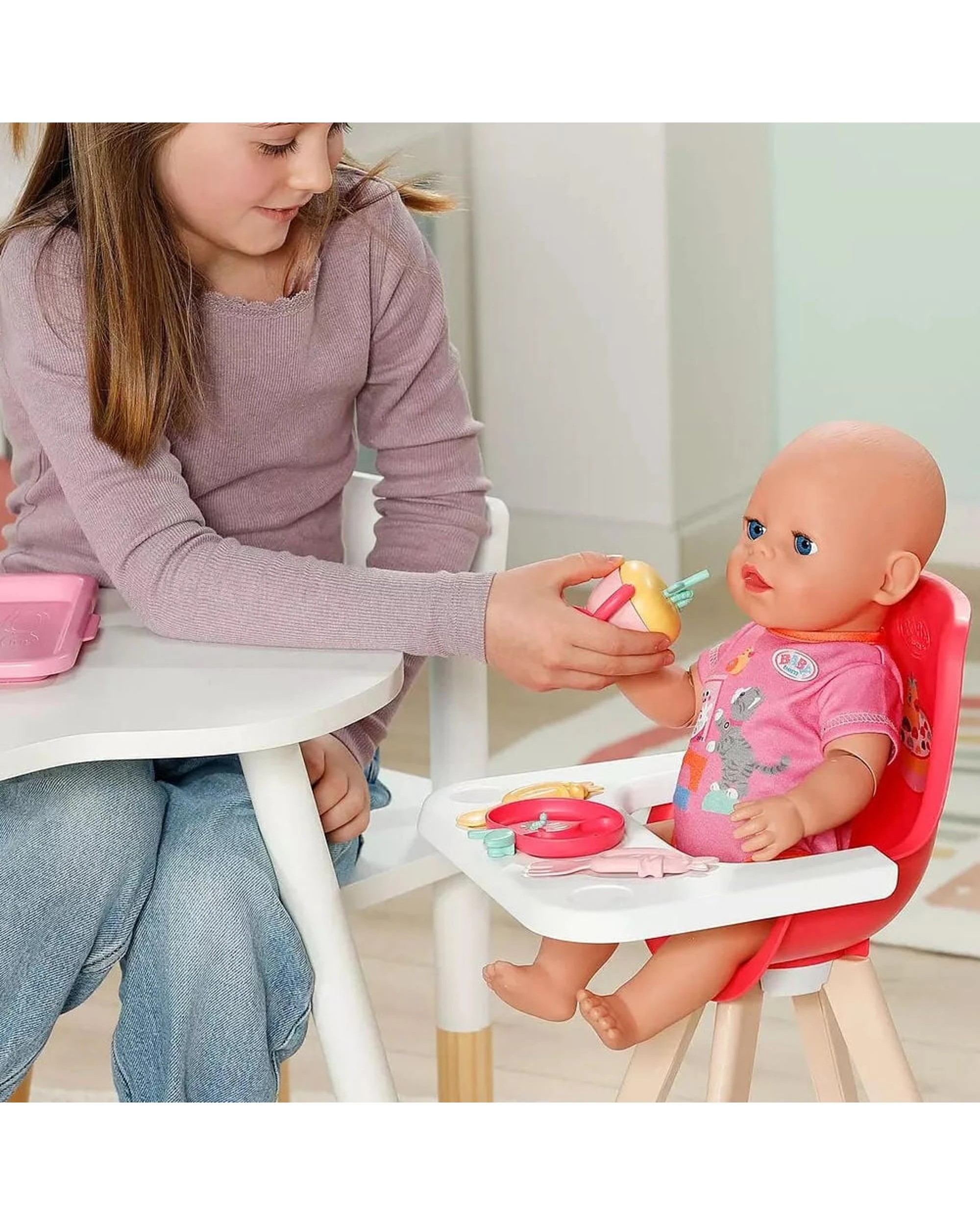 9 Baby Born High Chair - Red, 9 of 9