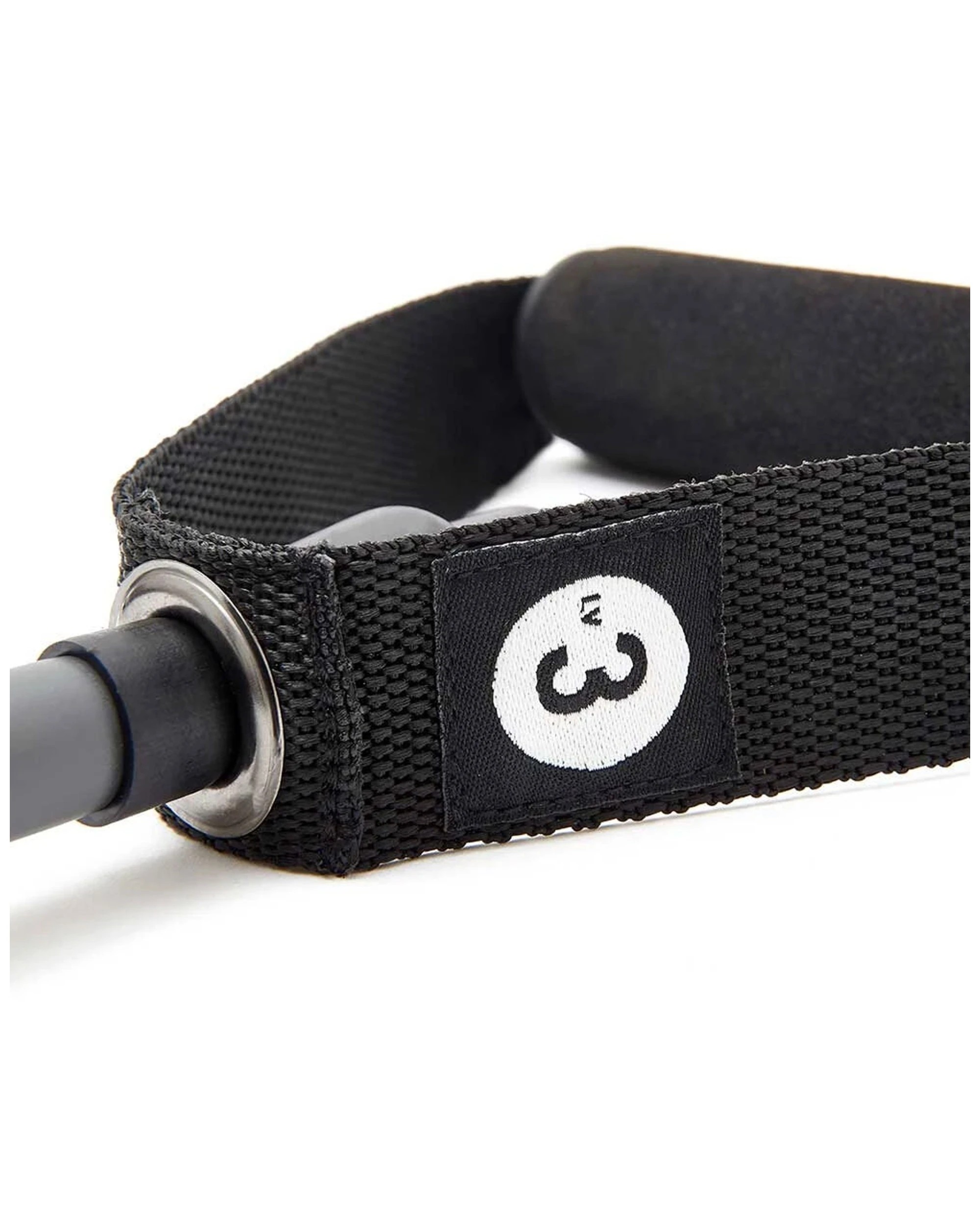 3 Adidas Resistance Tube - Level 3 Comfort Grip Handles Strength And Tone - Grey, 3 of 8