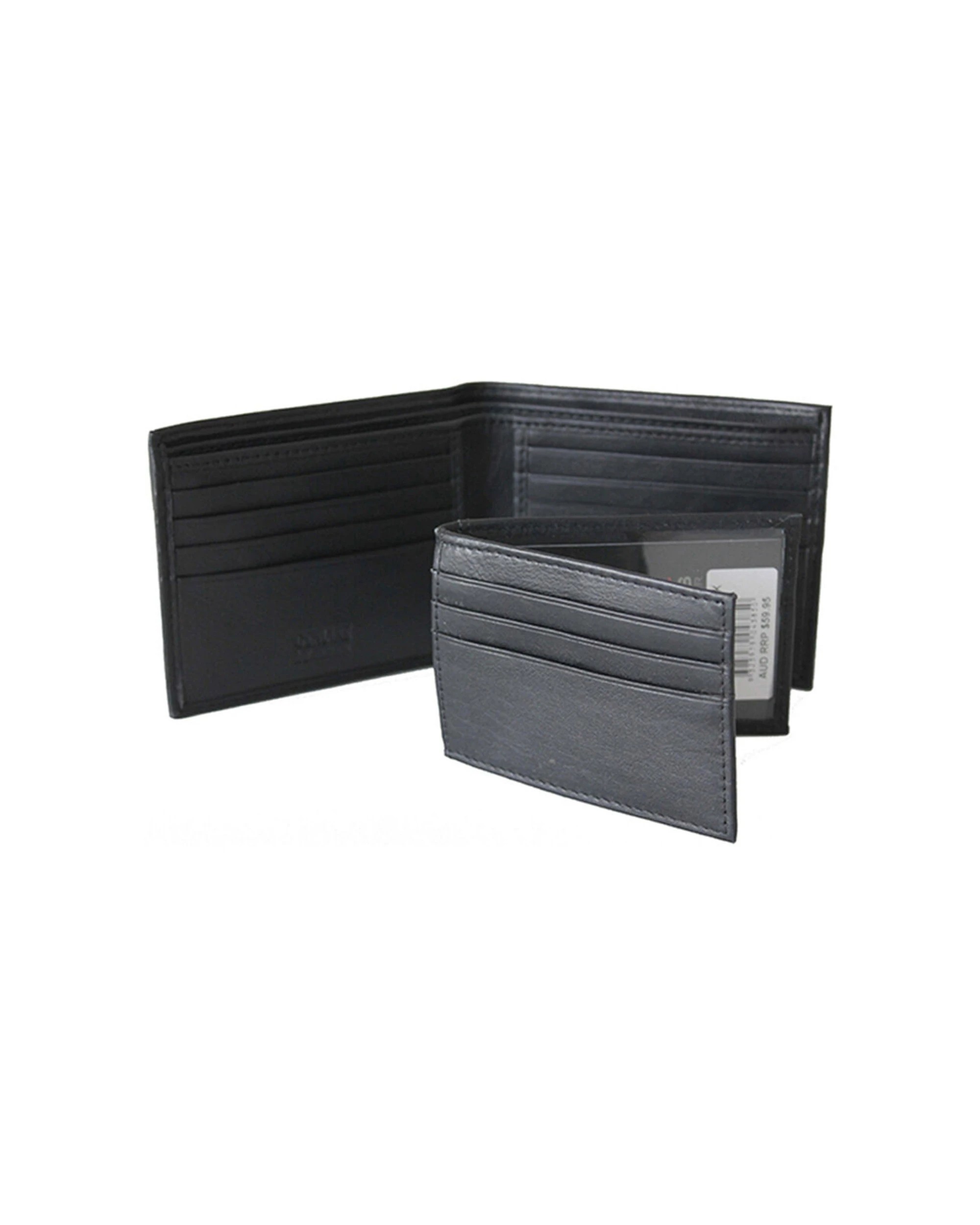 1 Champs Leather Mens Cash Rfid Wallet Holder Multiple Pockets - Black, 1 of 1