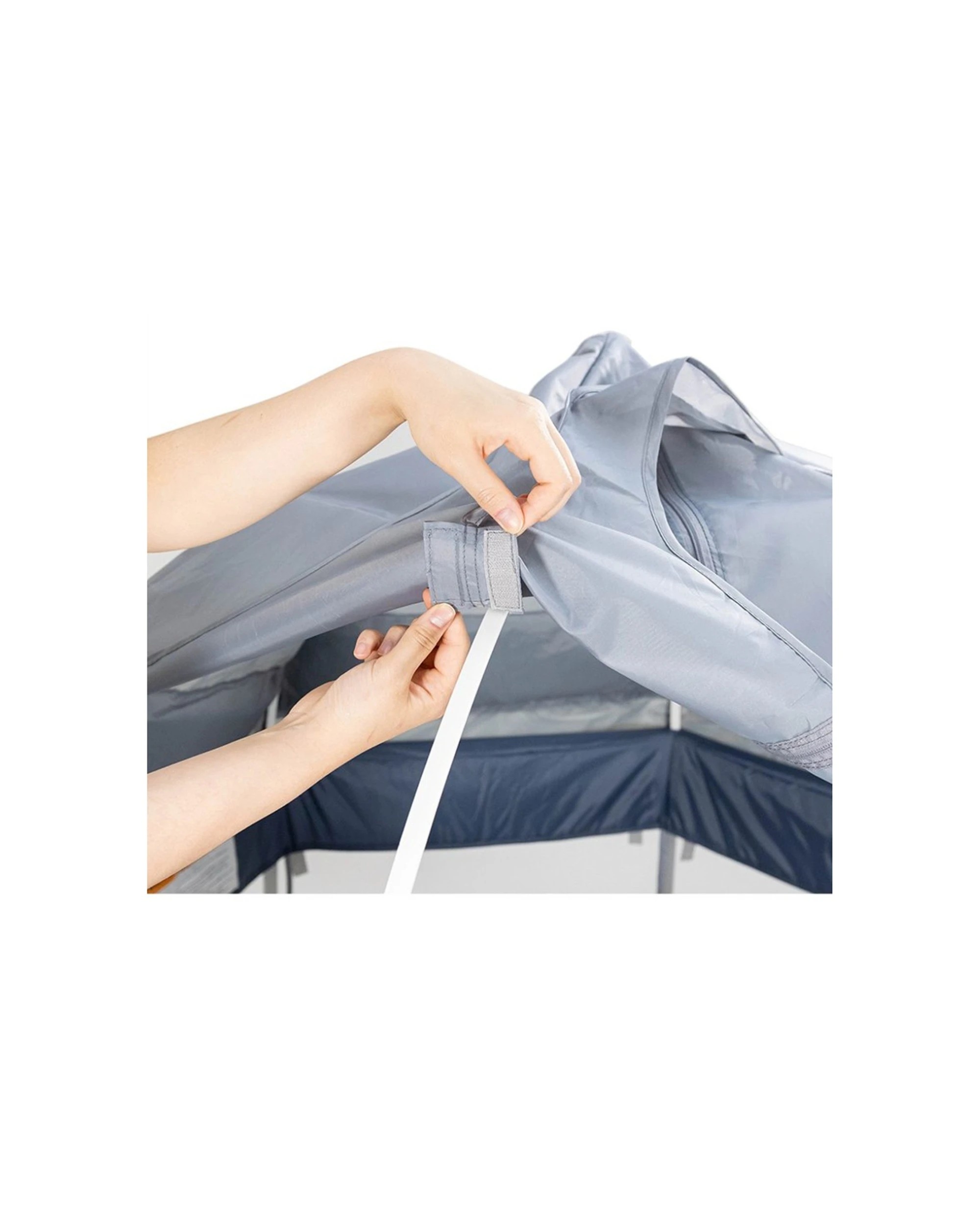 7 VeeBee Play Yard Outdoor Canopy Sun Shade Easy Attach Durable Accessory - Grey, 7 of 8