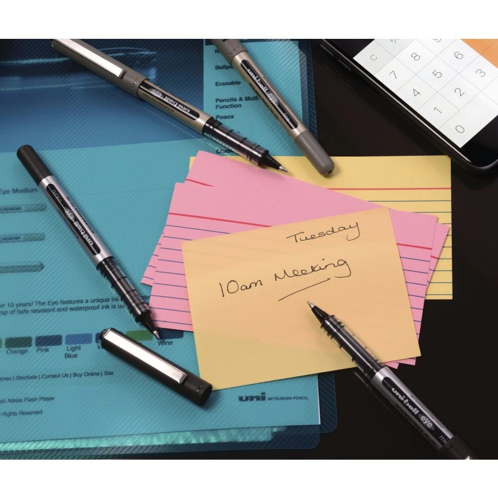 3 Uni-Ball Eye Fine Rollerball Pens Assorted 4 Pack, 3 of 6