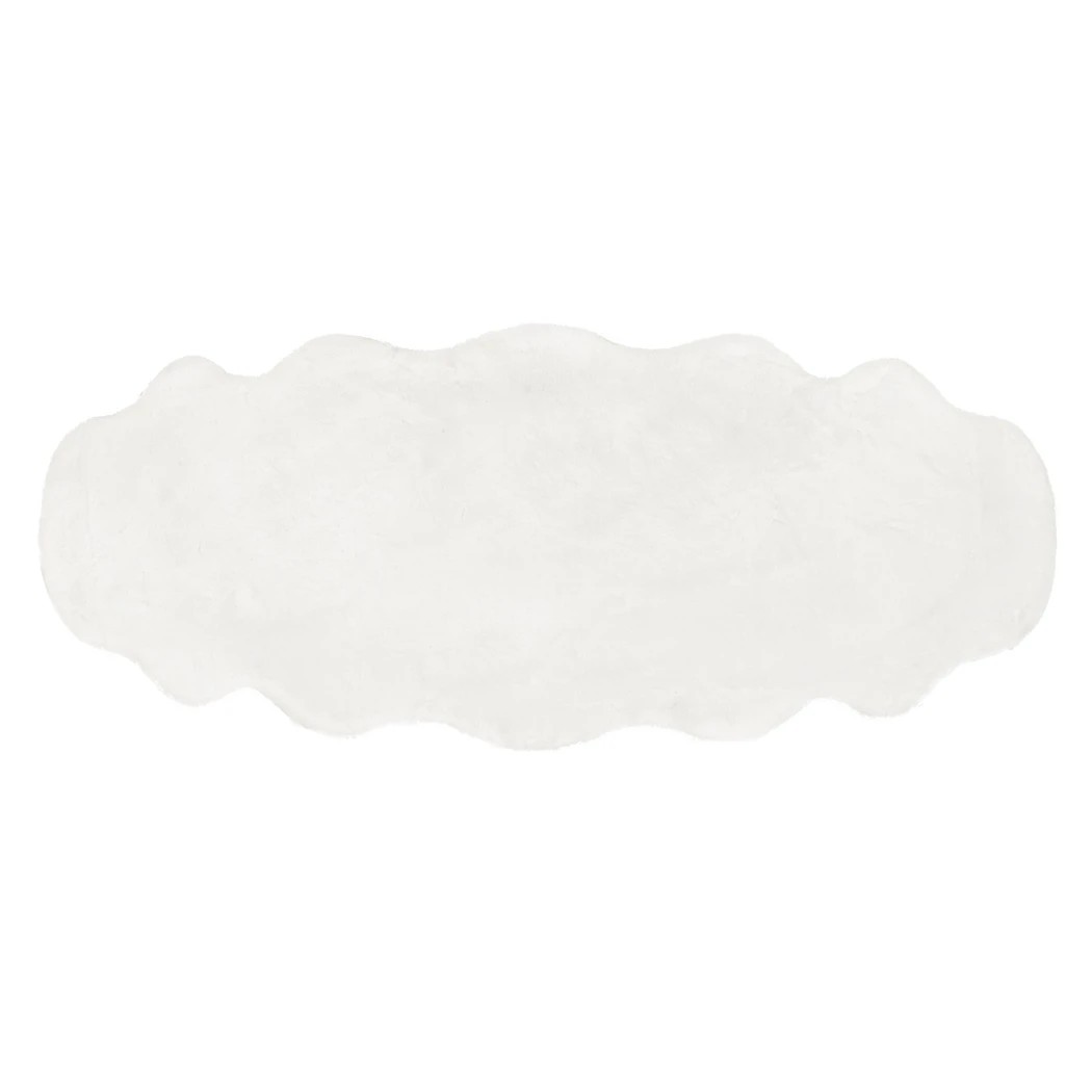 1 Marlow Ultra Soft Faux Fur Area Rug Cloud Shape, 1 of 8