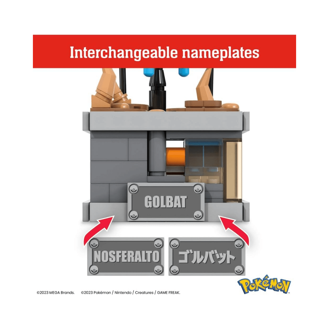 4 Mattel Mega Pokemon Mini Motion Golbat Building Set, 4 of 6