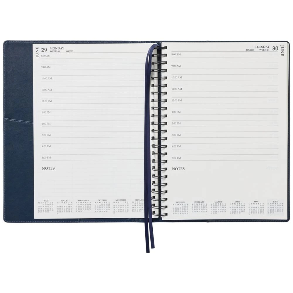 7 J.Burrows A4 Day to Page Executive FY26/27 Diary Navy, 7 of 7
