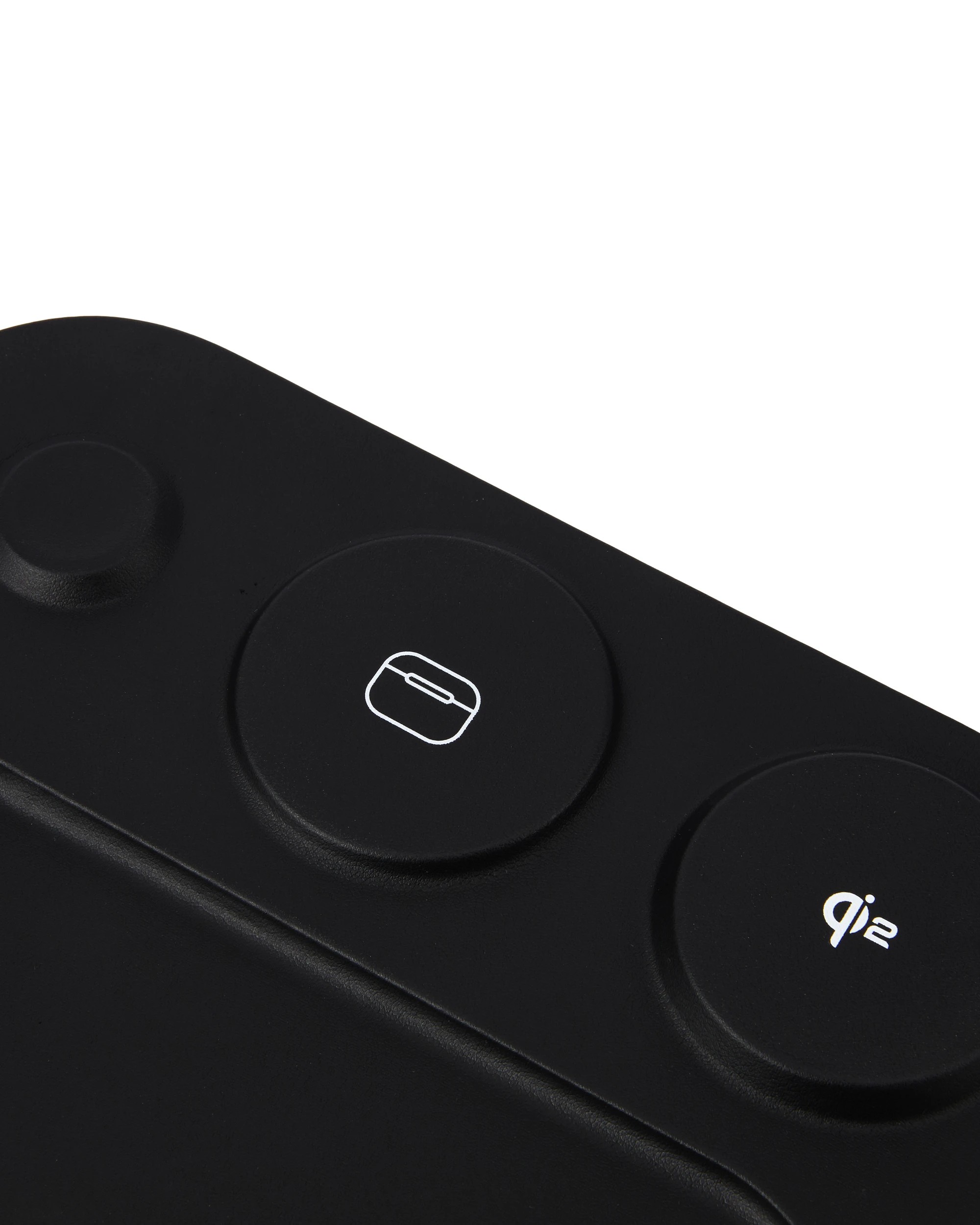 4 3-in-1 Wireless Charger Tray - Black, 4 of 9