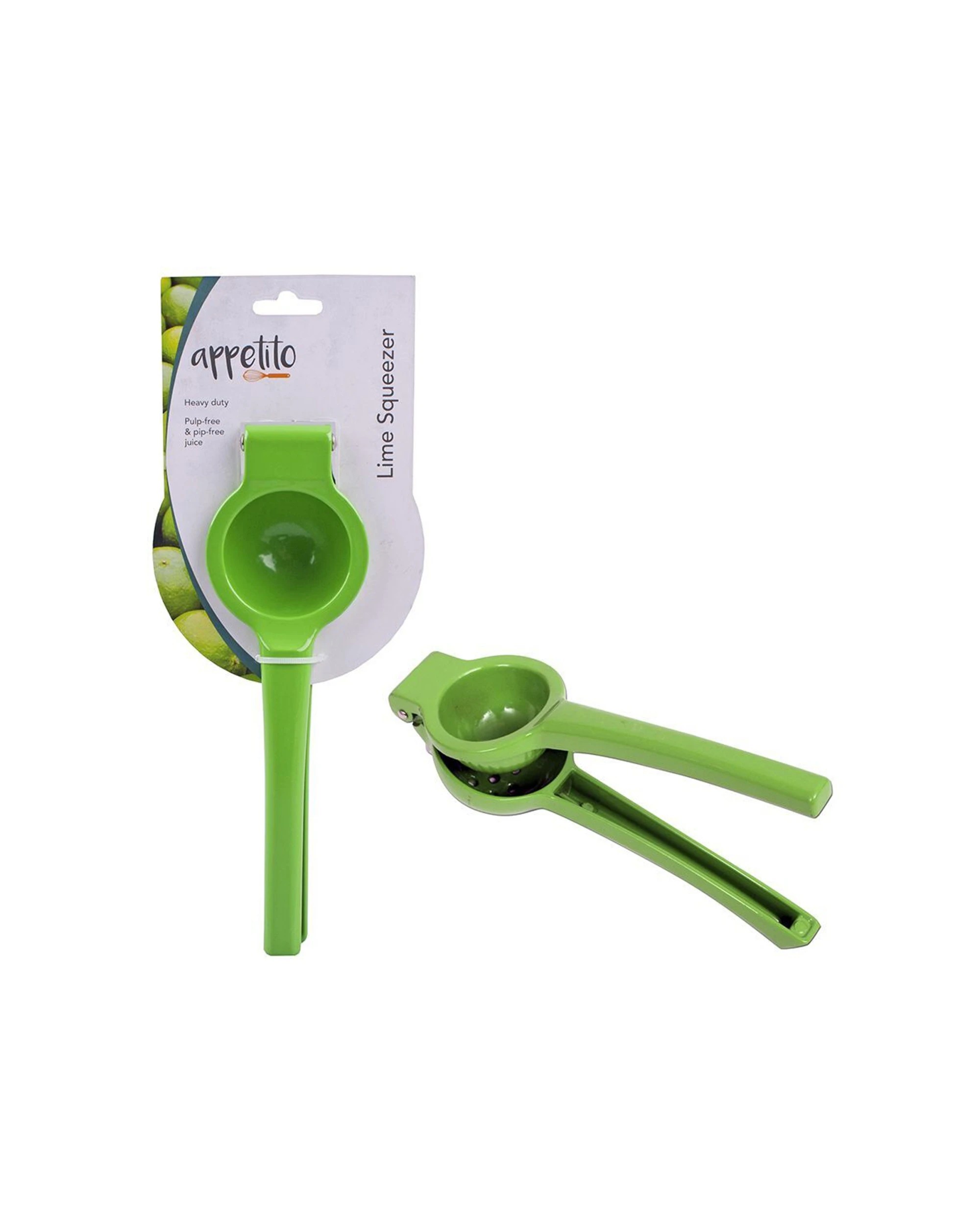 3 Appetito Heavy-Duty Pip-Free Cast Alloy Citrus Squeezer Green - Green, 3 of 3
