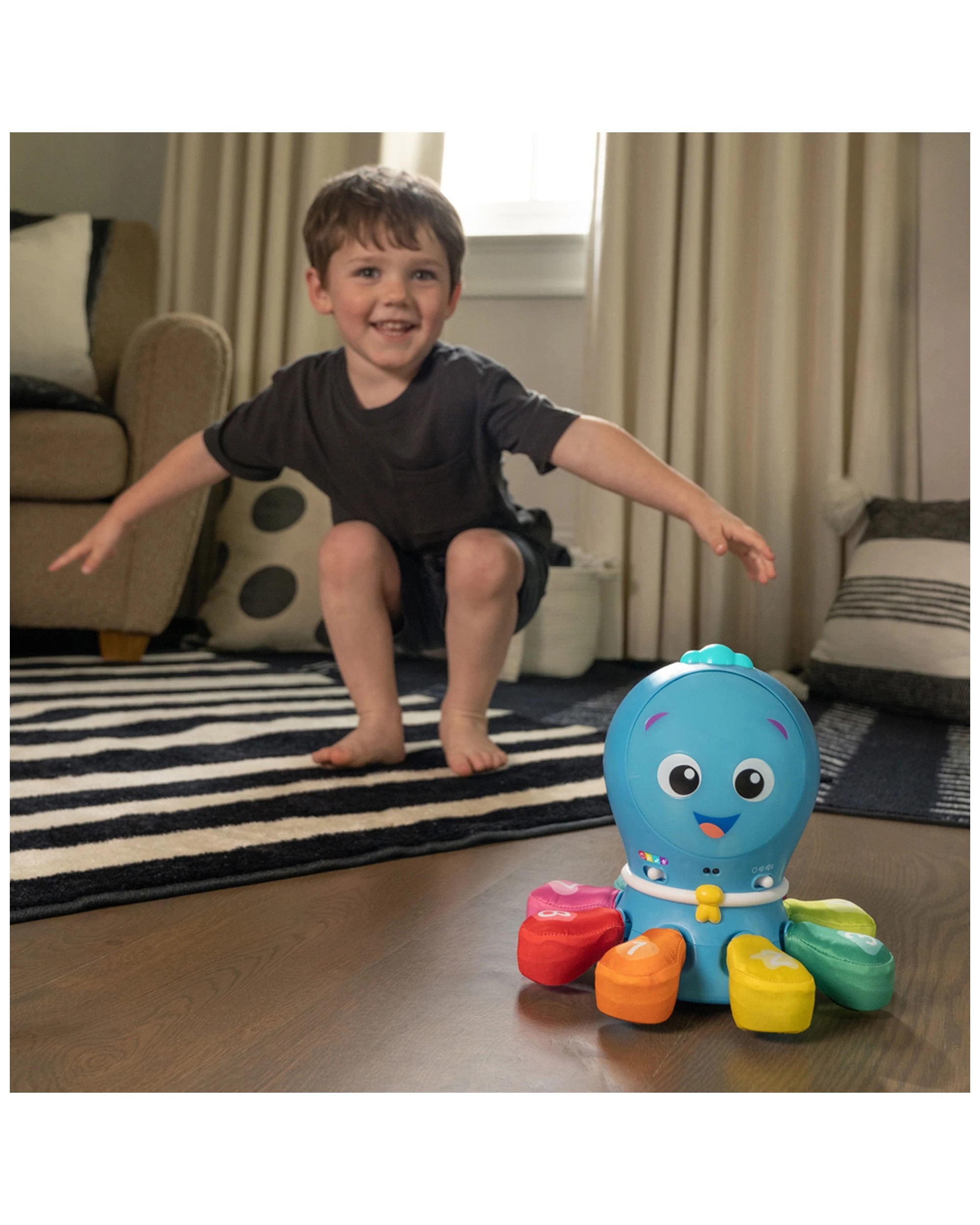 1 Baby Einstein Go Opus Go 4-in-1 Crawl And Chase Baby Toy 3m Plus 75cm Wide - Blue, 1 of 4