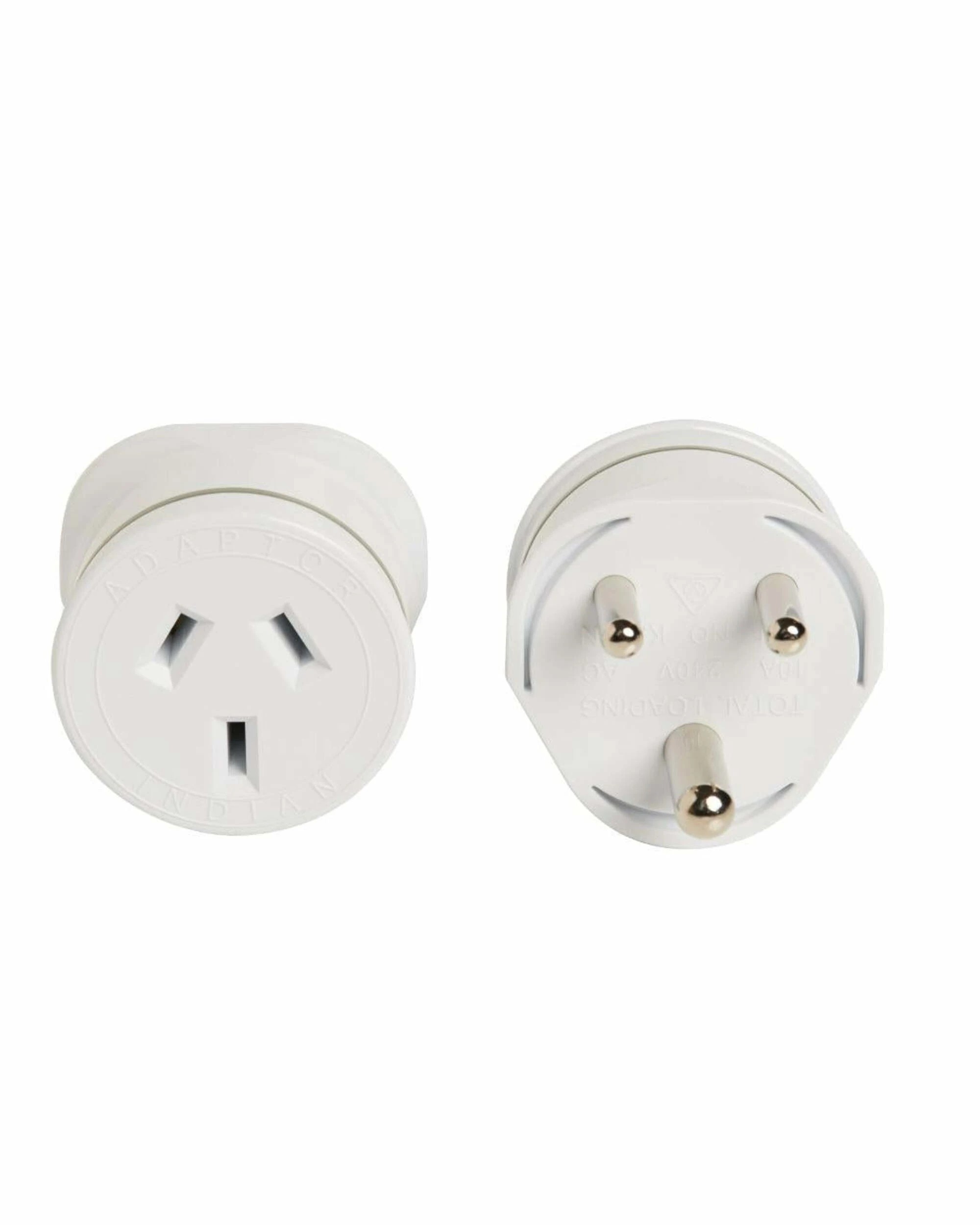 1 Korjo Travel Adaptor Plug - Aus to India - White, 1 of 3