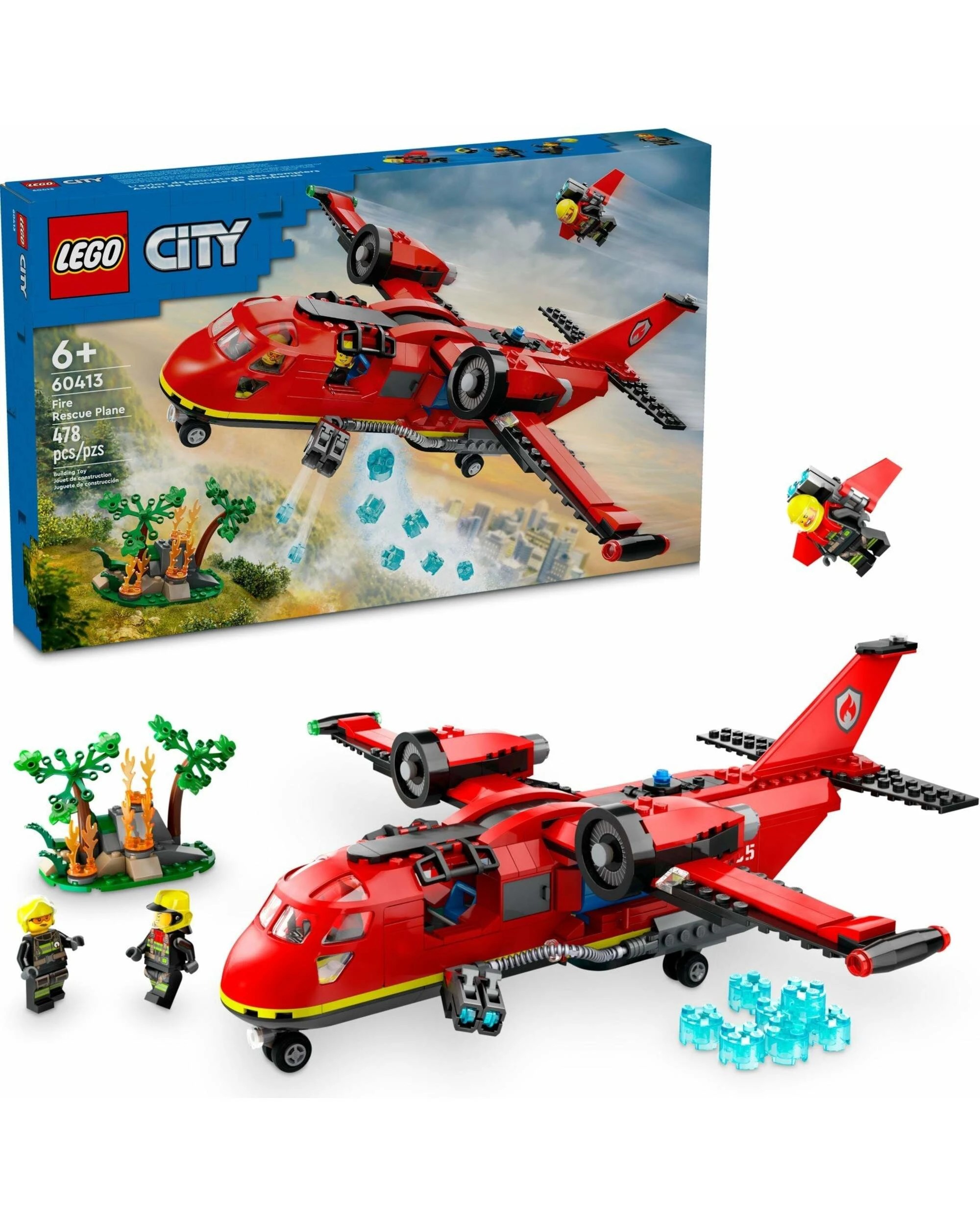 1 LEGO City 60412 Fire Rescue Plane, 1 of 5
