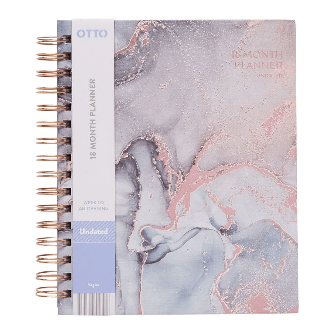 2 Otto 18 Month Undated Planner Marble, 2 of 8
