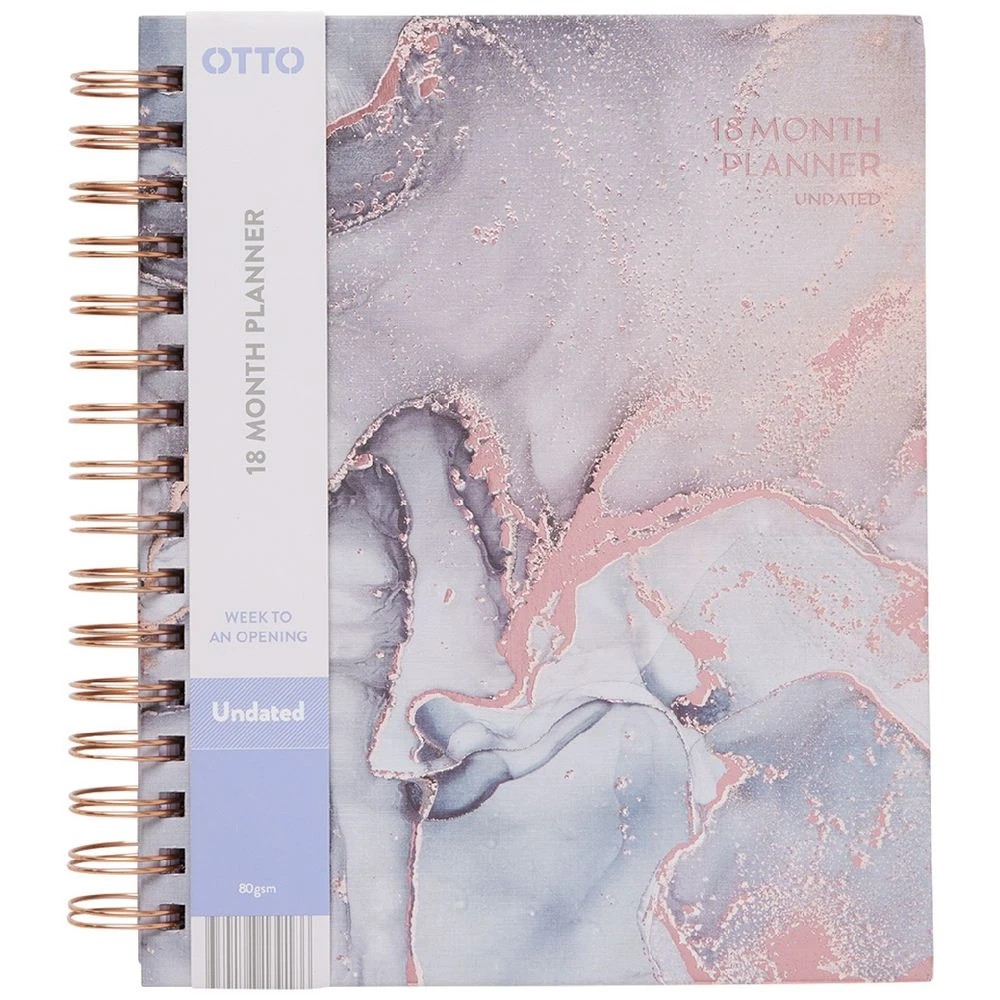 2 Otto 18 Month Undated Planner Marble, 2 of 8