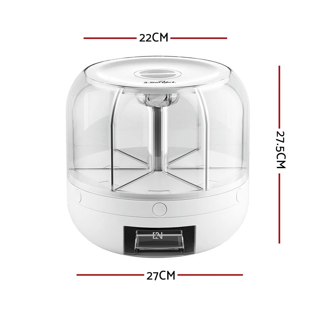 2 5-Star Chef Cereal Dispenser Grain Container 7KG - White, 2 of 5