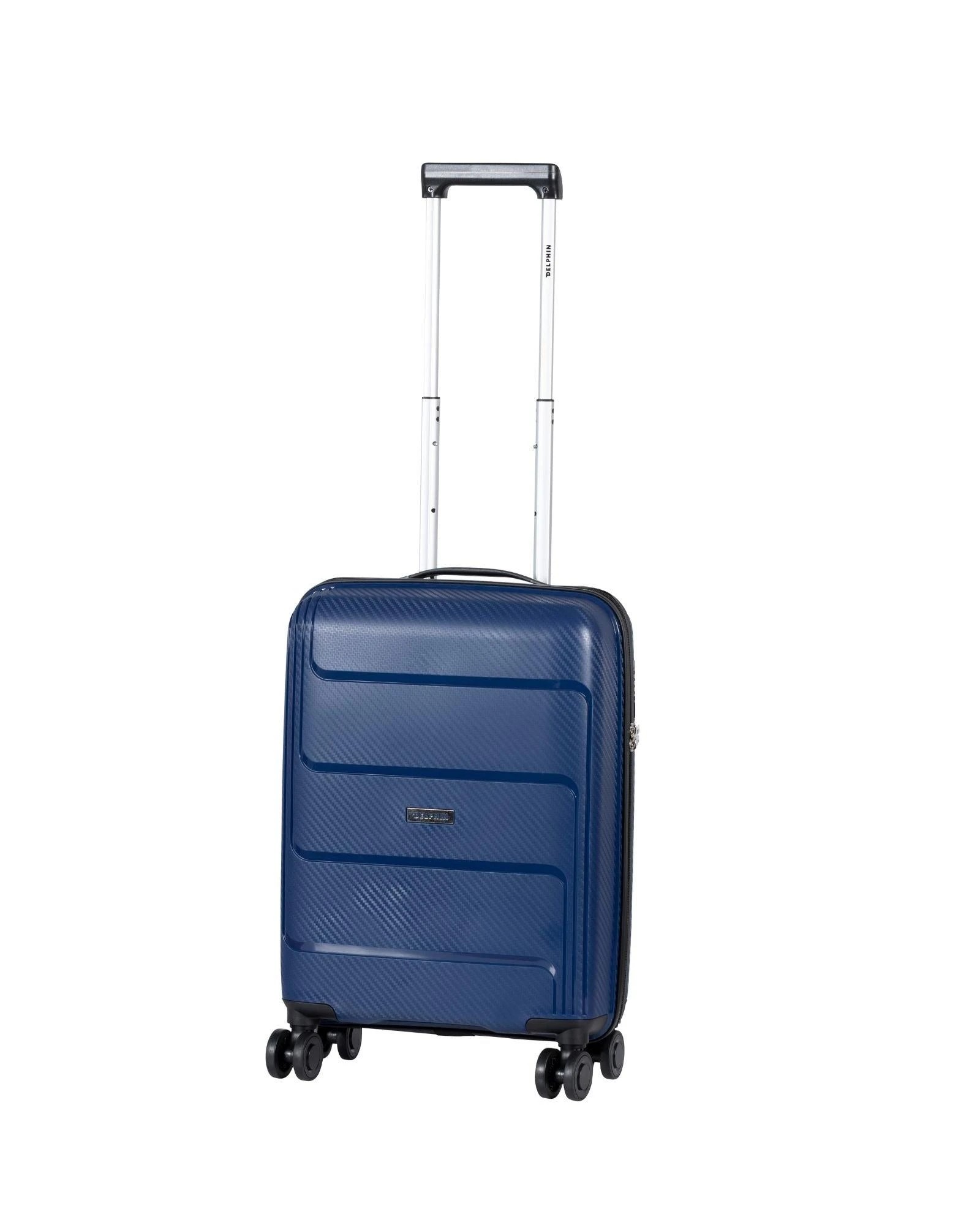 1 Delphin Verona Hardside Carry-On Spinner Suitcase - 55cm - Blue, 1 of 5