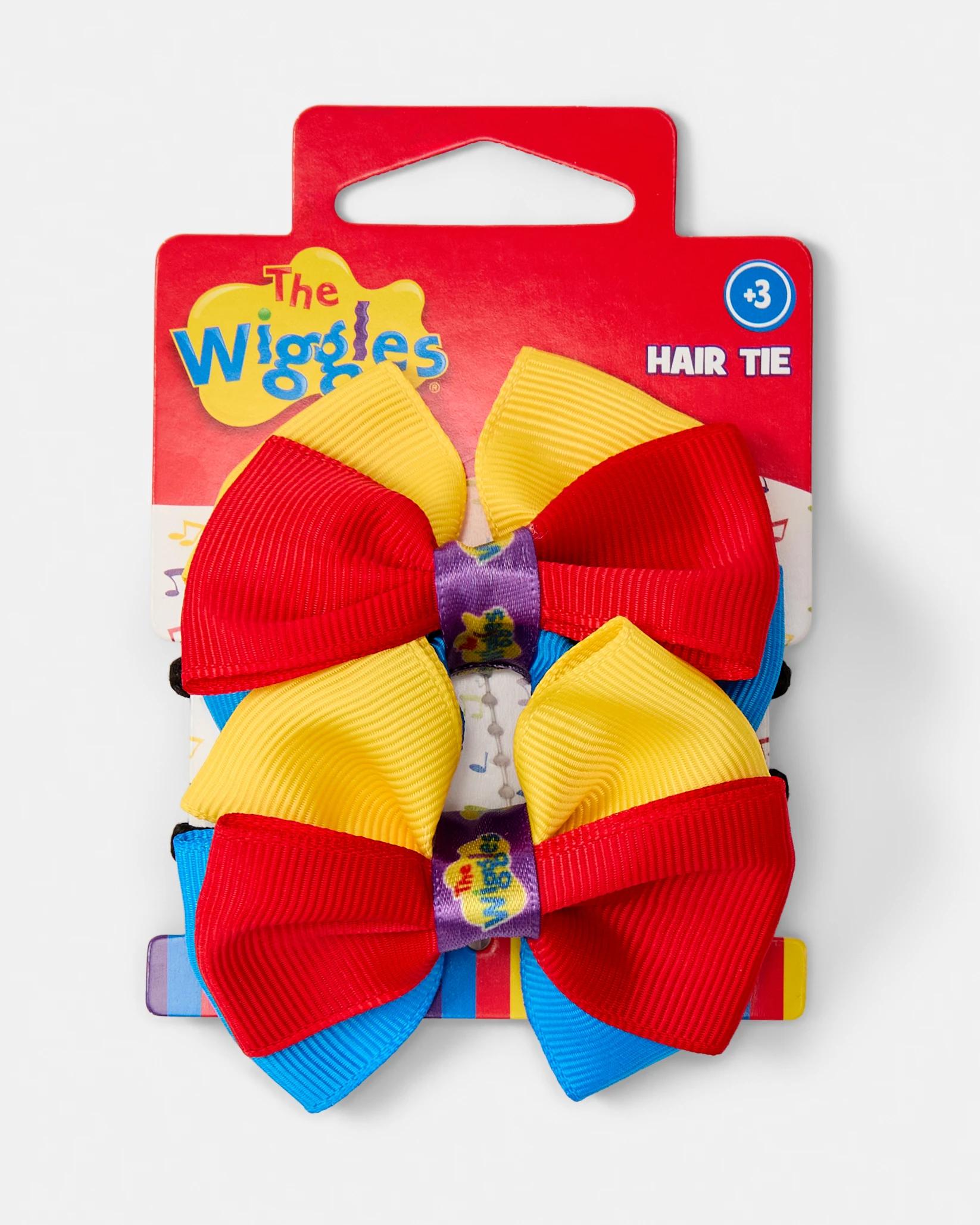 1 2 Pack Wiggles License Bow Hair Ties - Red Col Bow, 1 of 2