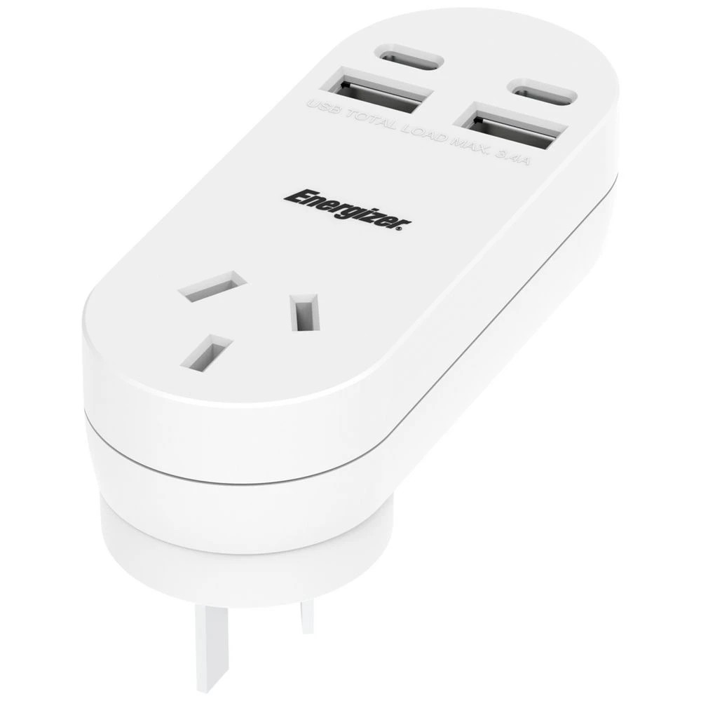 3 Energizer Single Outlet Power Strip USB-A + USB-C, 3 of 6