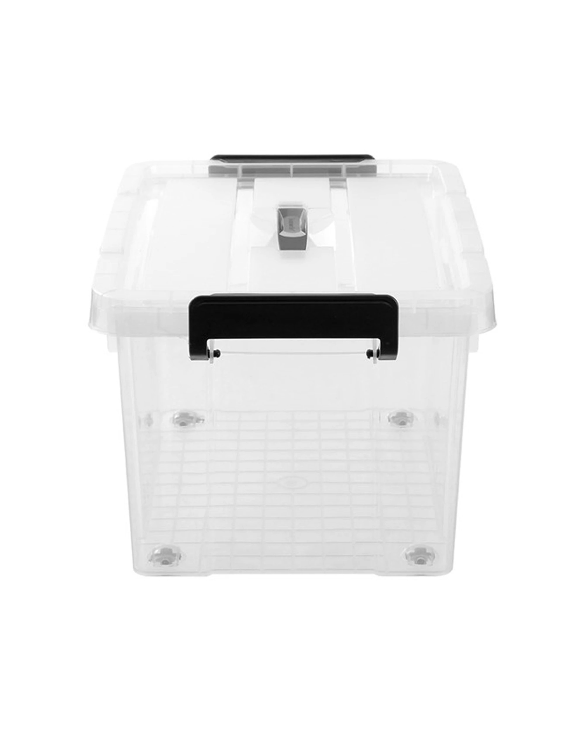 4 Boxsweden 6PK Dura Carry Box Home Organiser Storage Container 27L - Clear, 4 of 7