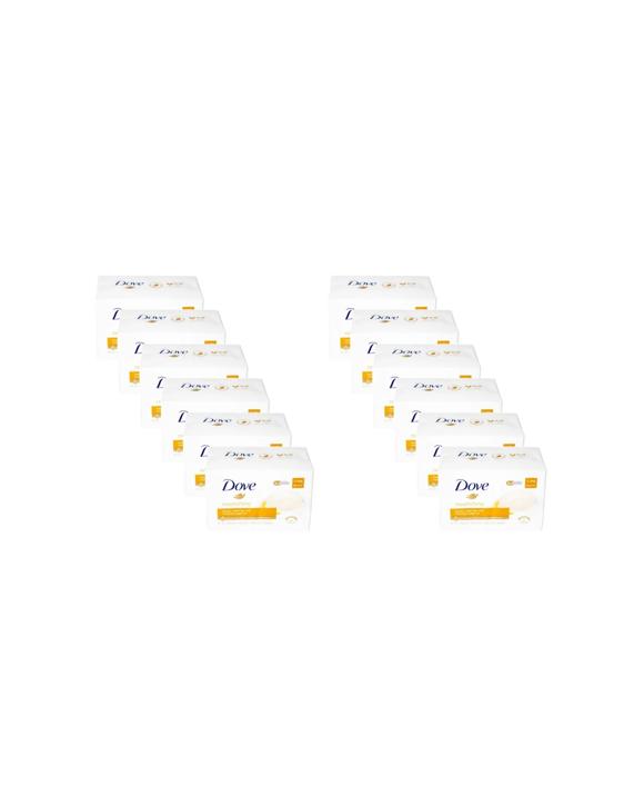 Dove 12x 4pc Dove Nourishing Beauty Bar Moroccan Argan Oil Nourishing Skincare 90g - Multi