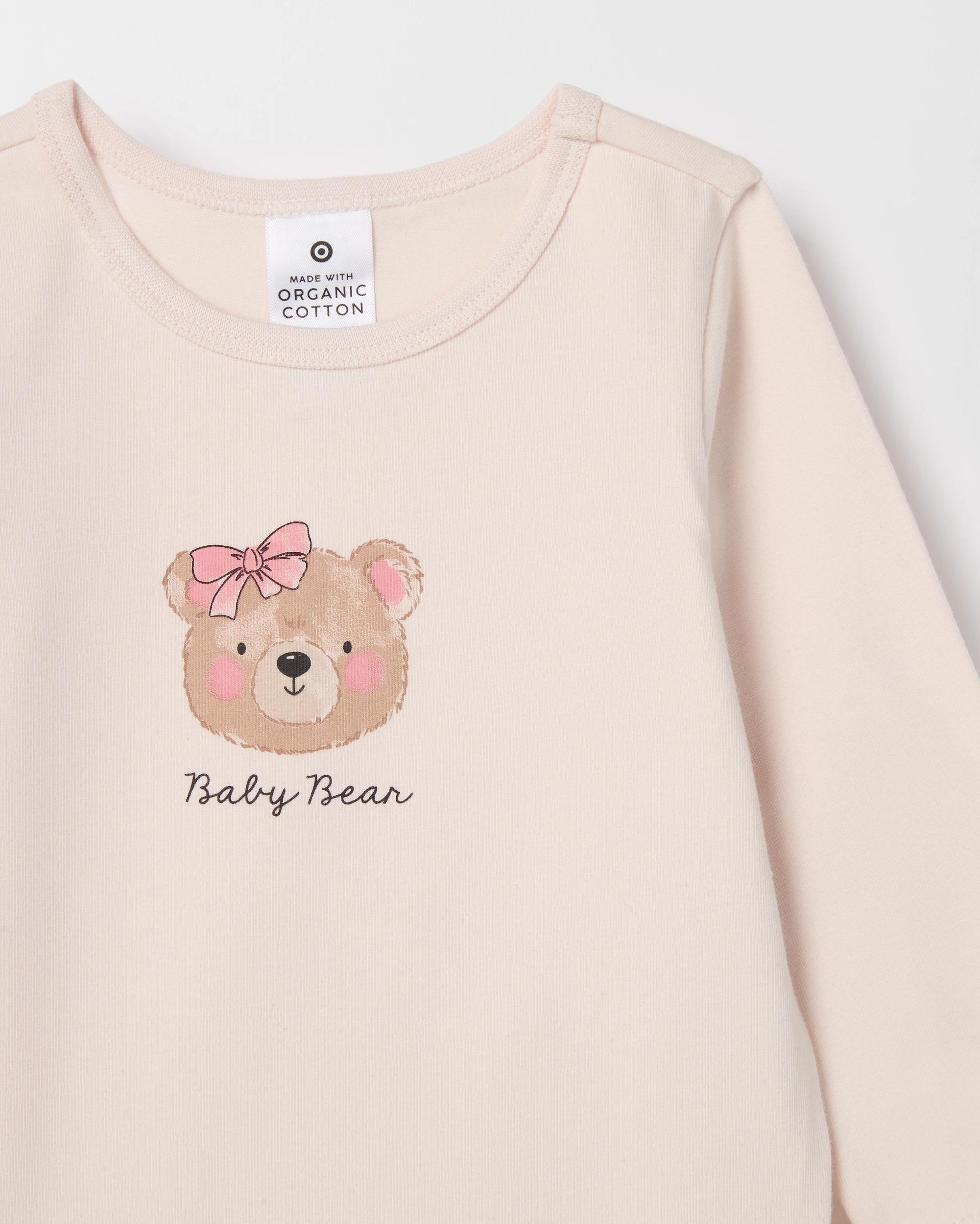 7 Target Baby Baby Organic Cotton 5 Pack Print Bodysuit BOW BEAR PASTEL, 7 of 7