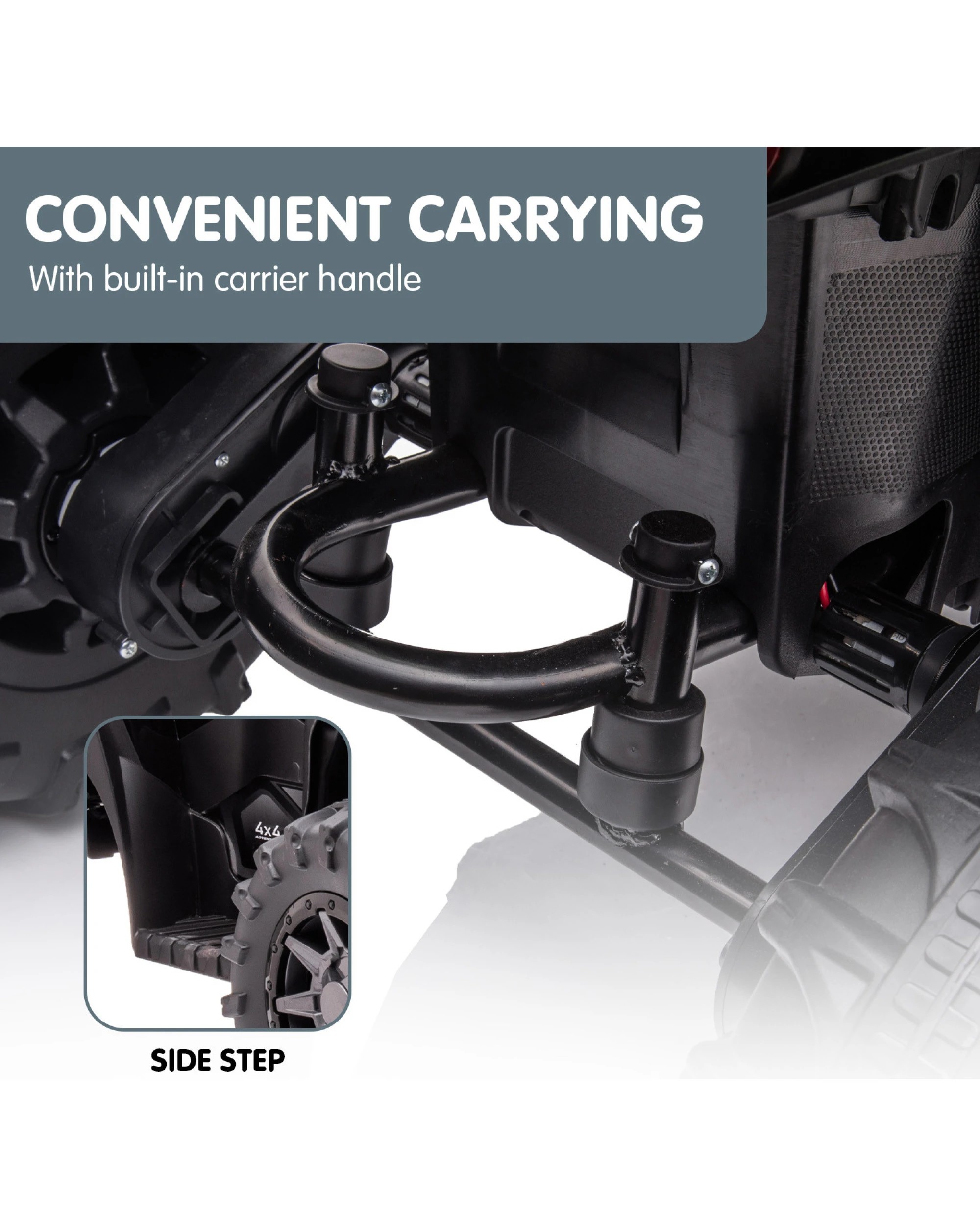 4 Kahuna Gts99 Kids Toy Electric Ride On Quad Bike 50w Atv - Black, 4 of 10