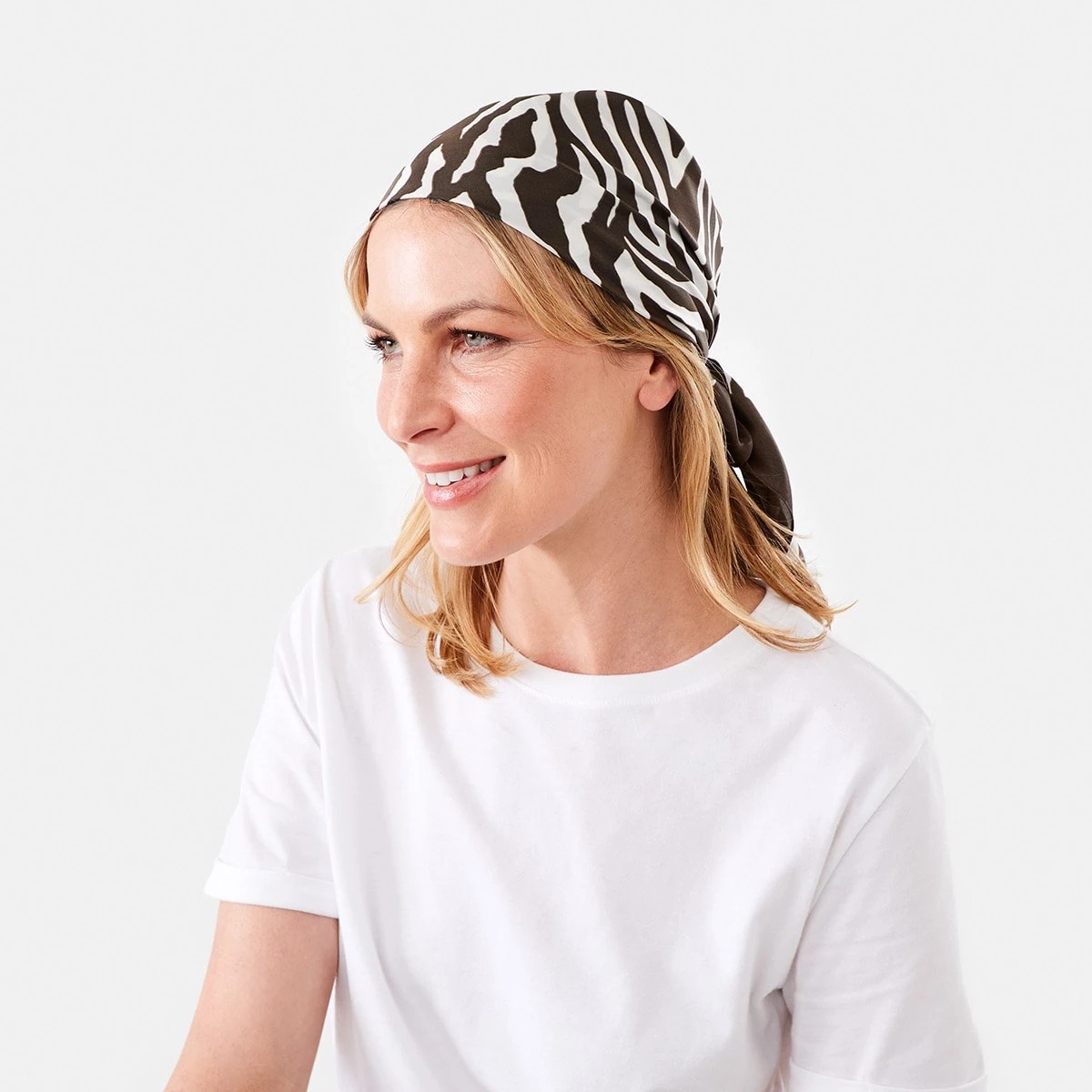 4 Hair Scarf - Zebra, 4 of 6