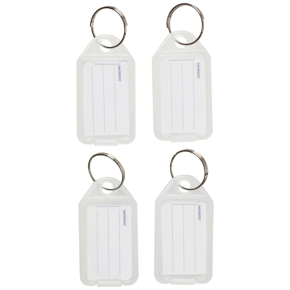 1 J.Burrows Key Tags Clear 4 Pack, 1 of 1
