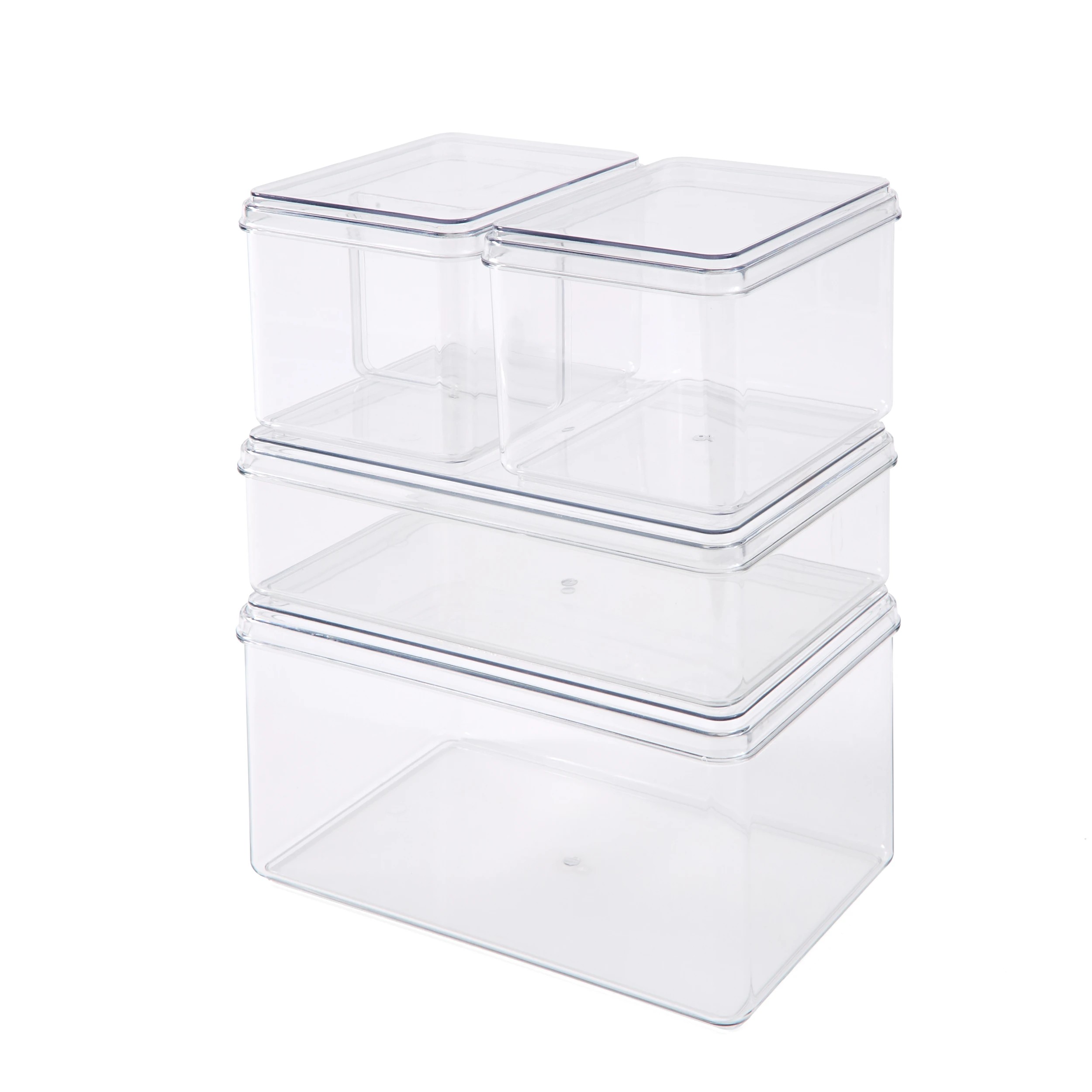 3 Set of 4 Pantry Storage Containers with Lids, 3 of 10