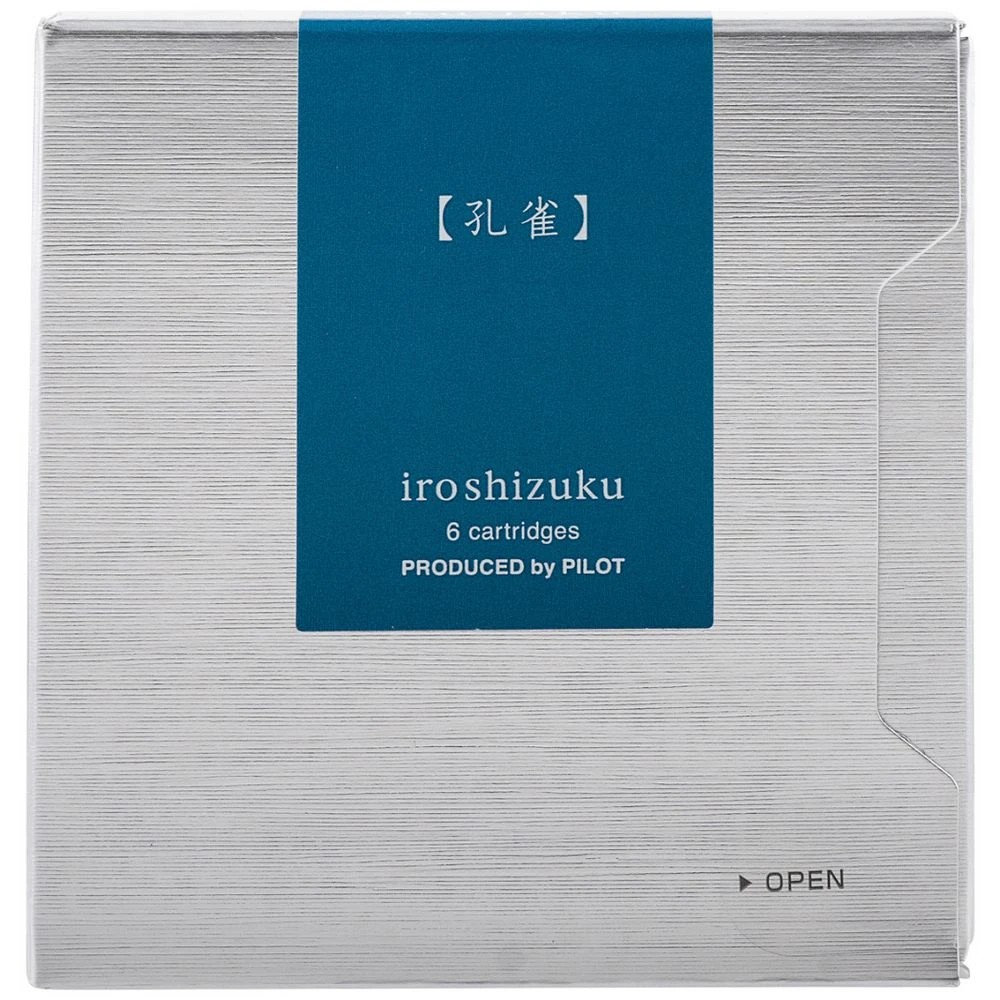 3 Iroshizuku Fountain Pen Ink Cartridge Peacock 6Pk, 3 of 3