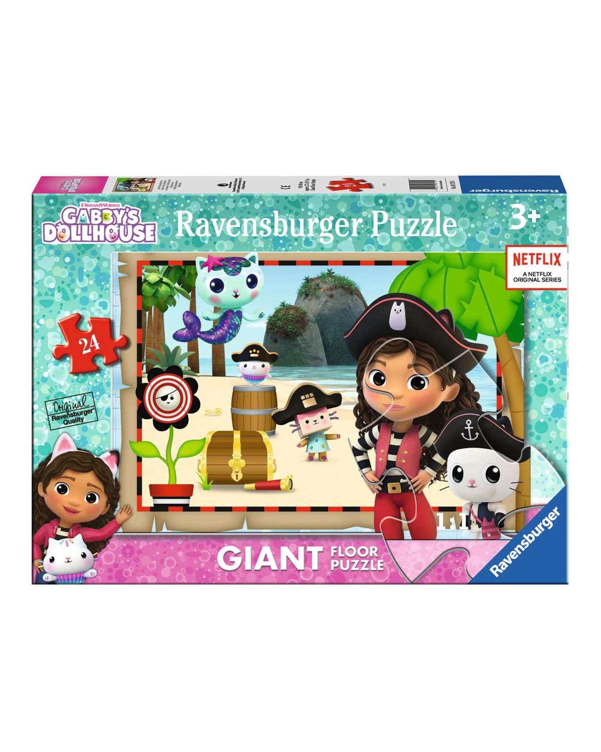 1 Ravensburger Gabby's Dollhouse Giant Floor Puzzle 24 Piece Jigsaw Puzzle, 1 of 1