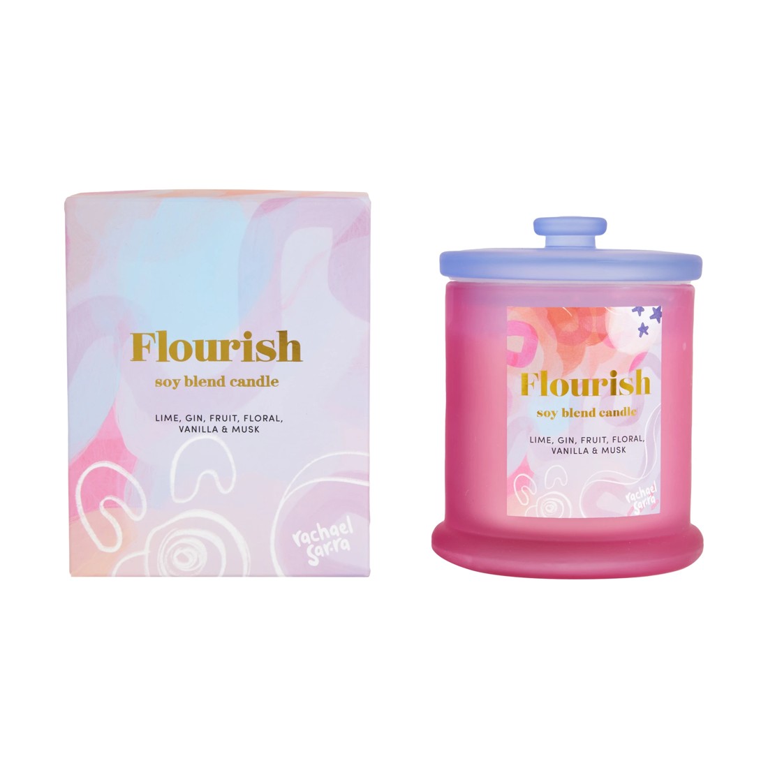 1 Rachael Sarra Flourish Soy Blend Candle, 1 of 5