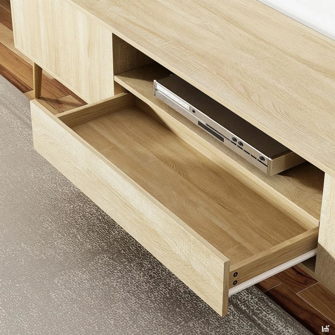 6 Artiss Entertainment Unit Alex TV Cabinet Storage Drawers 200CM - Brown, 6 of 8