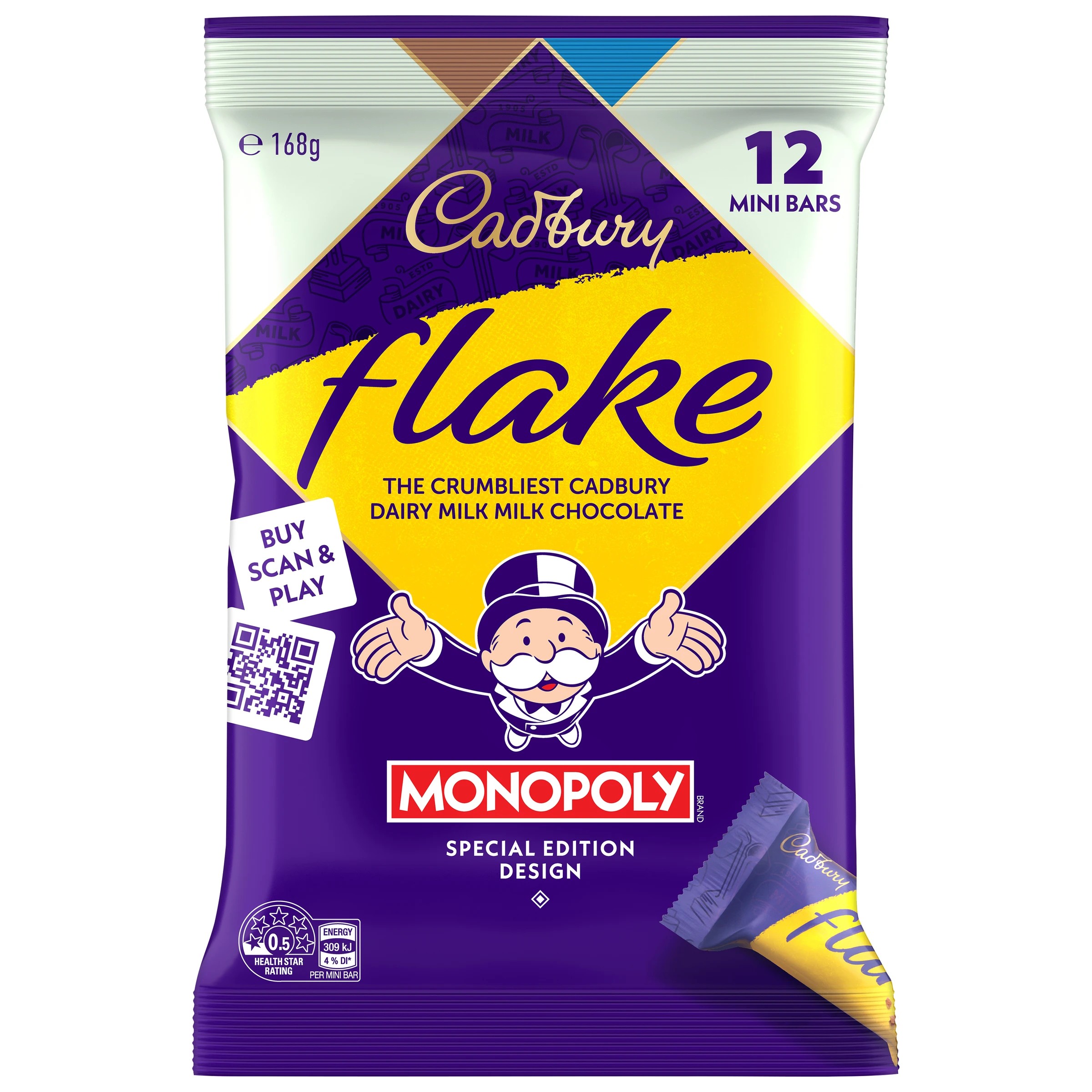 1 12 Pack Cadbury Flake Milk Chocolate 168g, 1 of 2