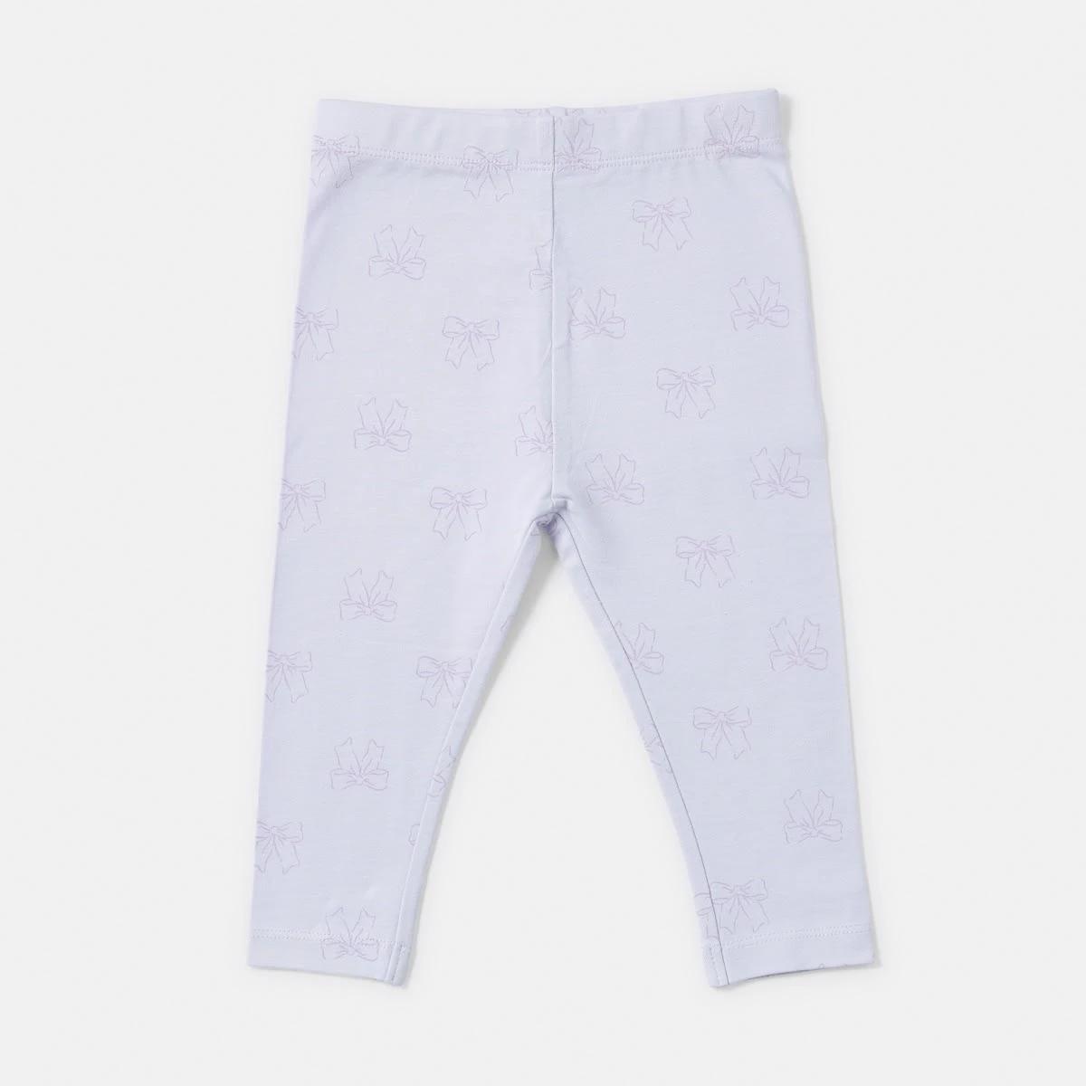 3 3 Pack Print Leggings PURPLE BOWS, 3 of 8