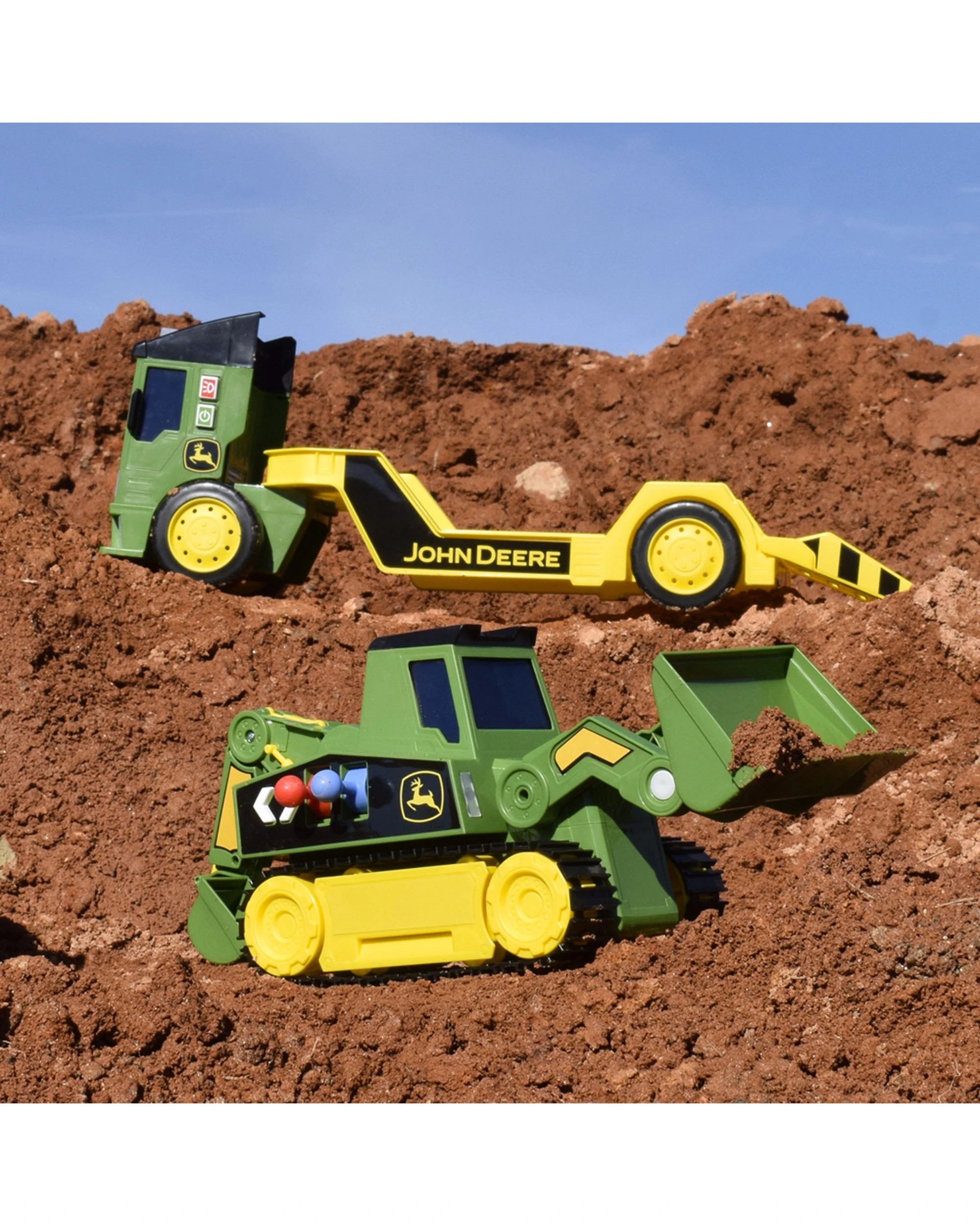 3 JOHN DEERE Mega Mover Maxx Action 2-N-1 Construction Truck Kids Toy With Lights and Sounds - Multi, 3 of 3