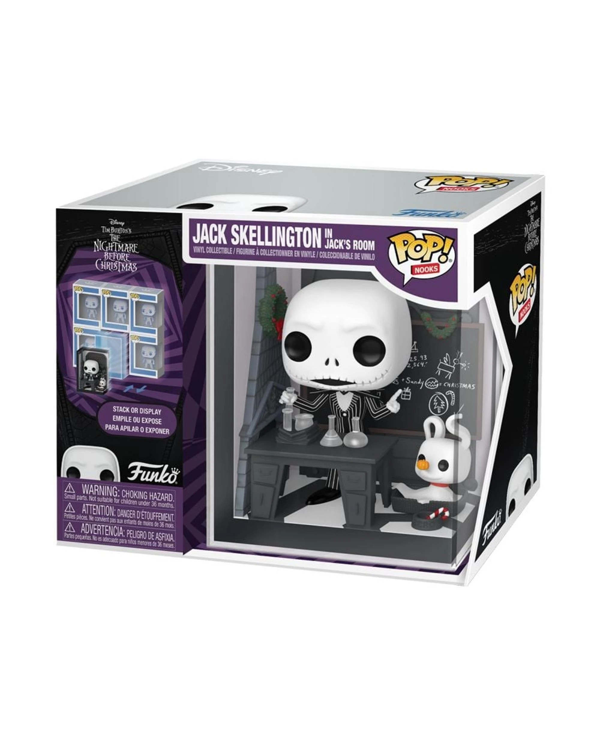3 The Nightmare Before Christmas Jack Skellington in Jack's Room POP! Nook Funko POP! Vinyl, 3 of 3