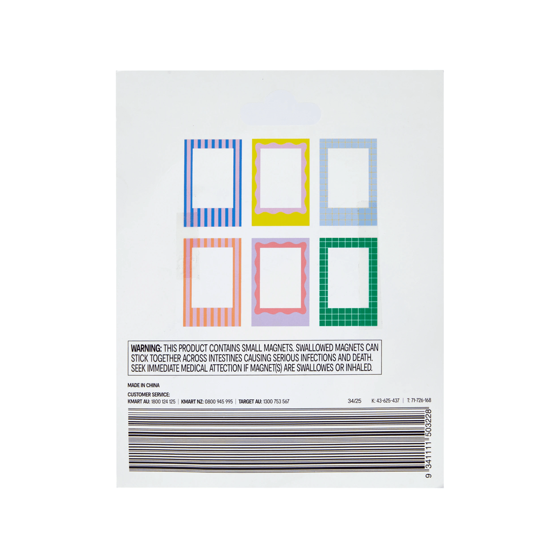 6 6 Pack Magnetic Photo Frames, 6 of 6