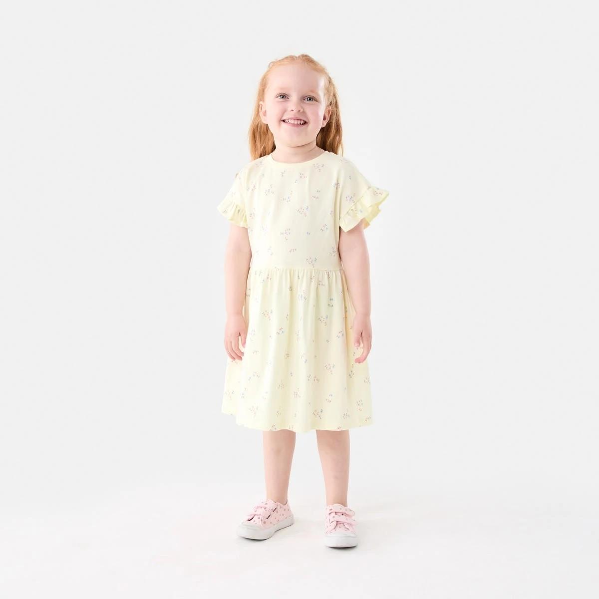 6 Jersey Dress BLUSH BLOOMS FLORALS SORBET, 6 of 7
