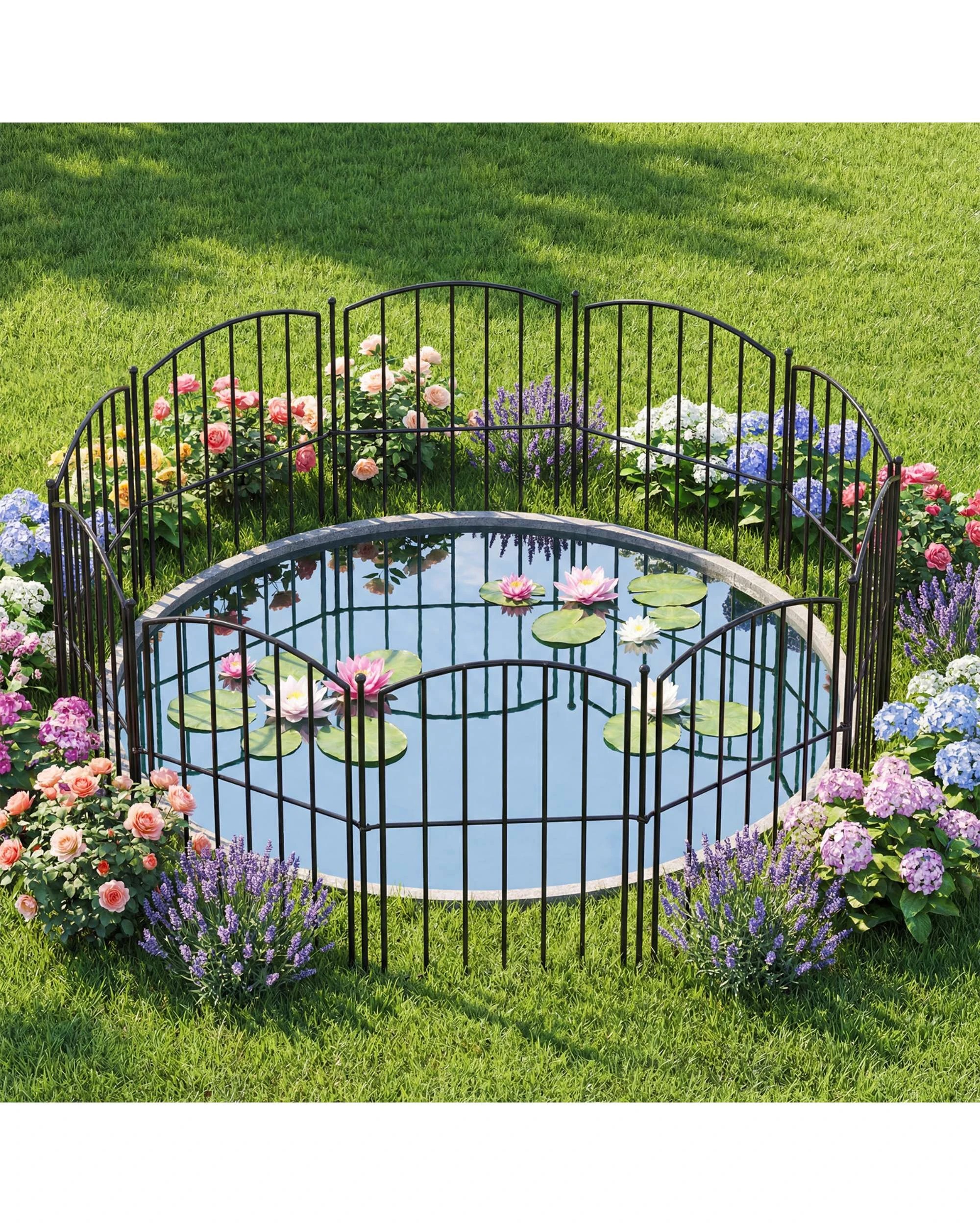 4 Advwin Garden Fence DIY Flower Bed Pet Barrier Border, 4 of 9