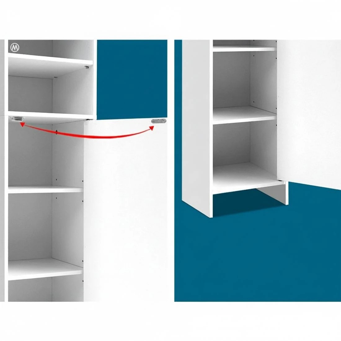 6 Artiss Bathroom Cabinet Storage 185cm - White, 6 of 8