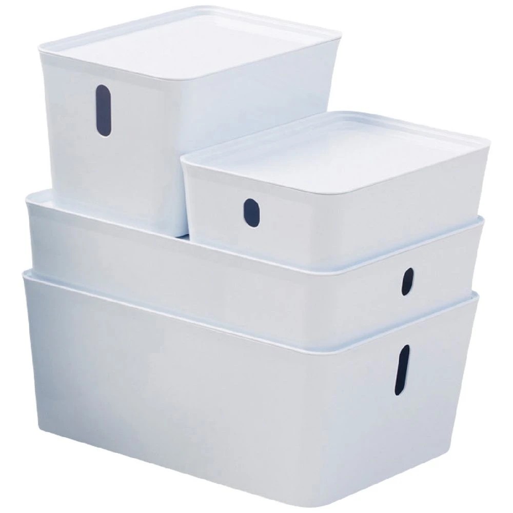 6 Otto 2.4L PET Modular Basket Medium Low White, 6 of 6