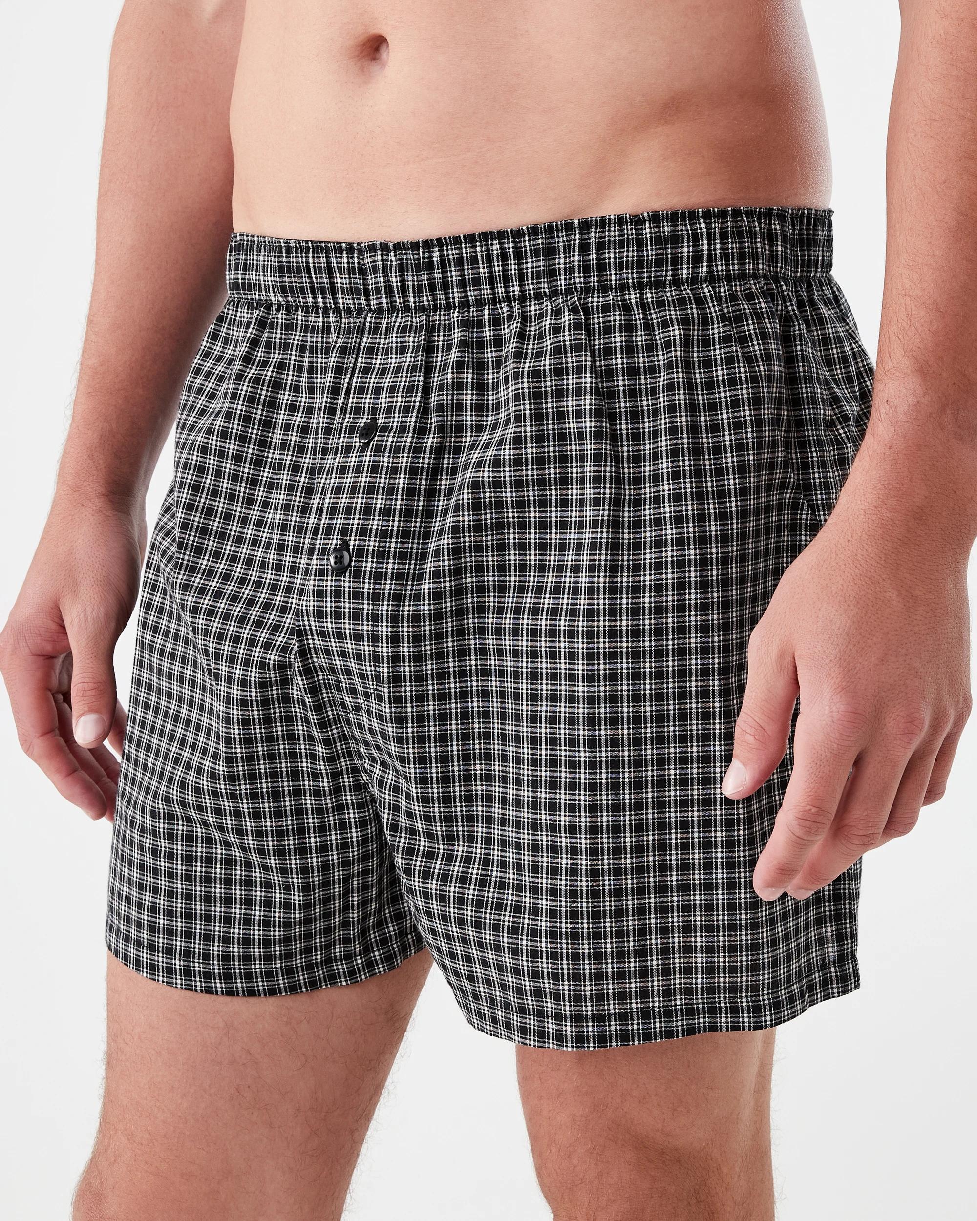 5 3 Pack Classic Woven Boxers Blakchecks, 5 of 7