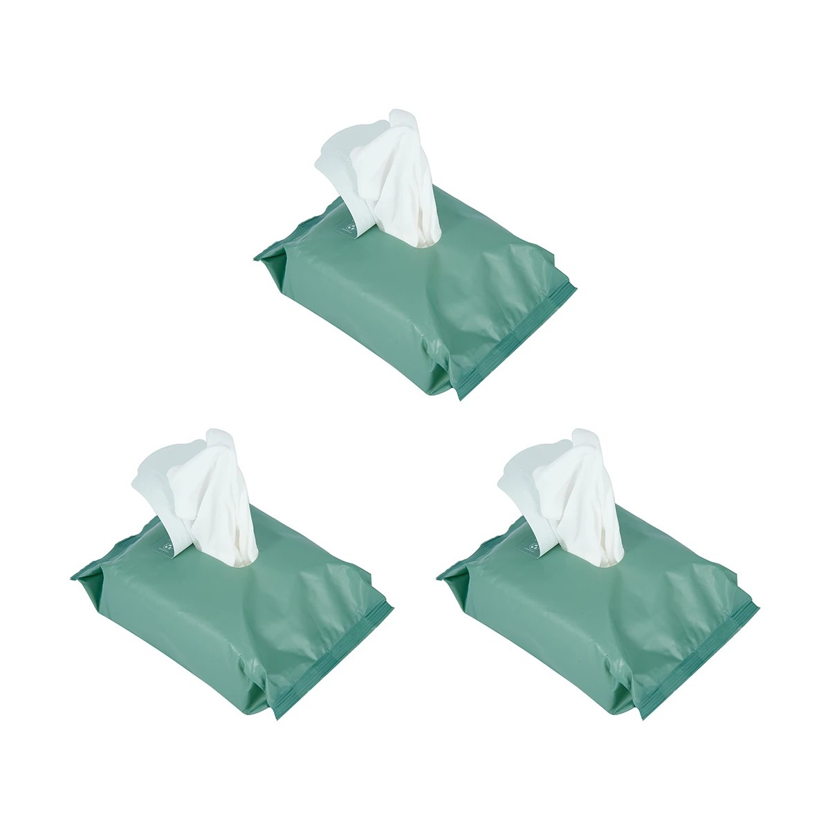3 Triple Pack Cleansing & Makeup Removal Facial Wipes - Green Tea, 3 of 6