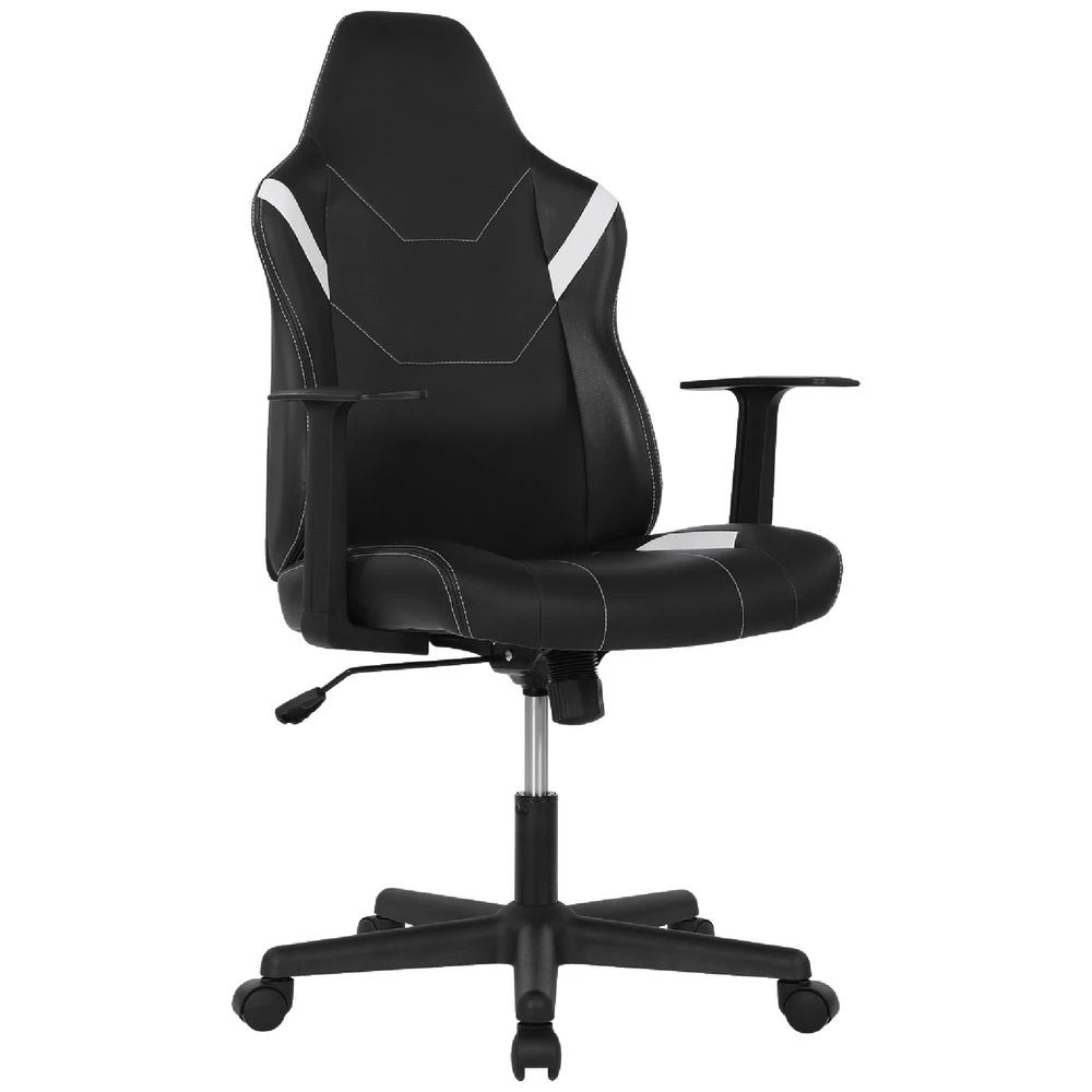 1 Typhoon Bolt Gaming Chair Black/White Ergonomic Chairs and Desk Chairs, 1 of 10
