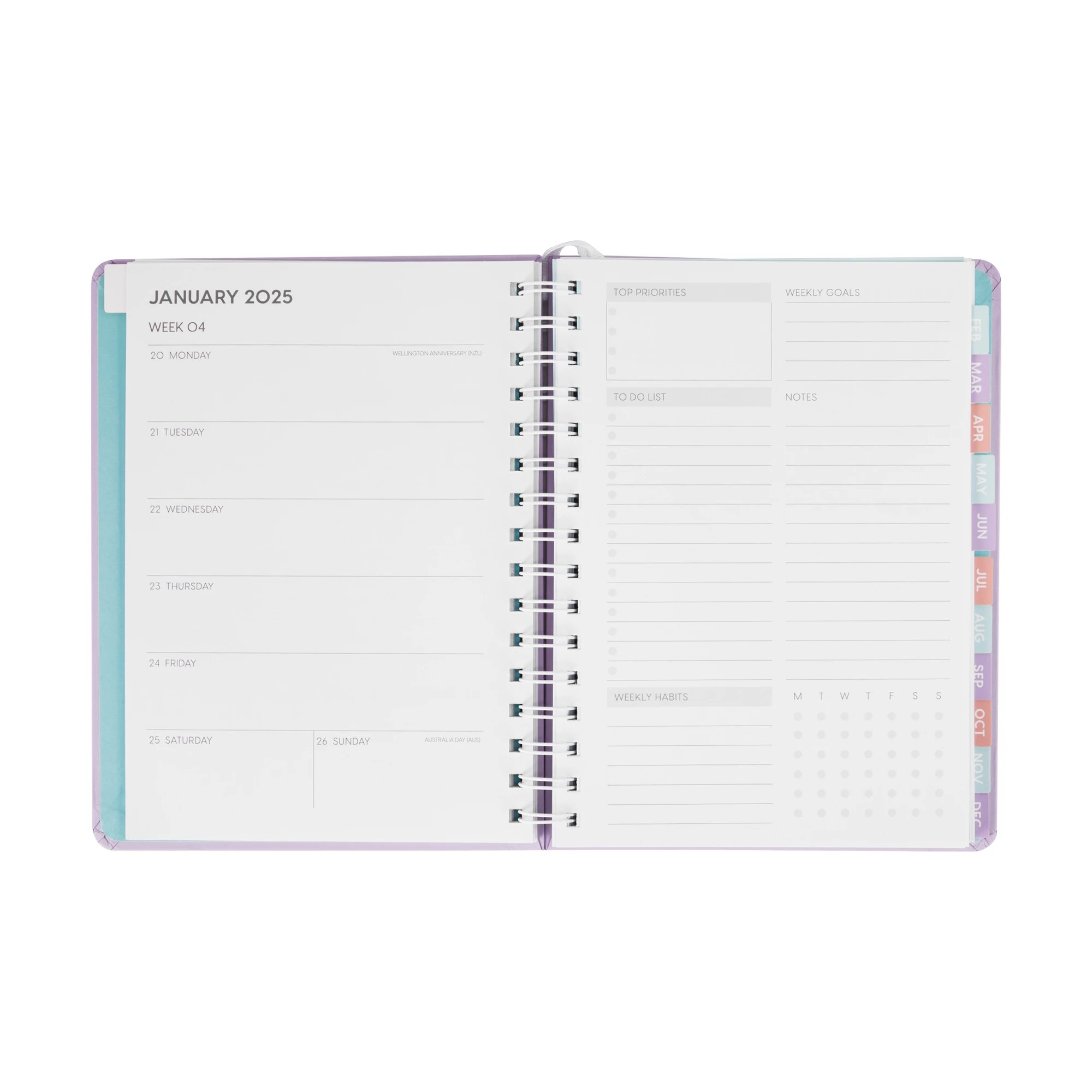 2 2025 Weekly Goals Diary, 2 of 7