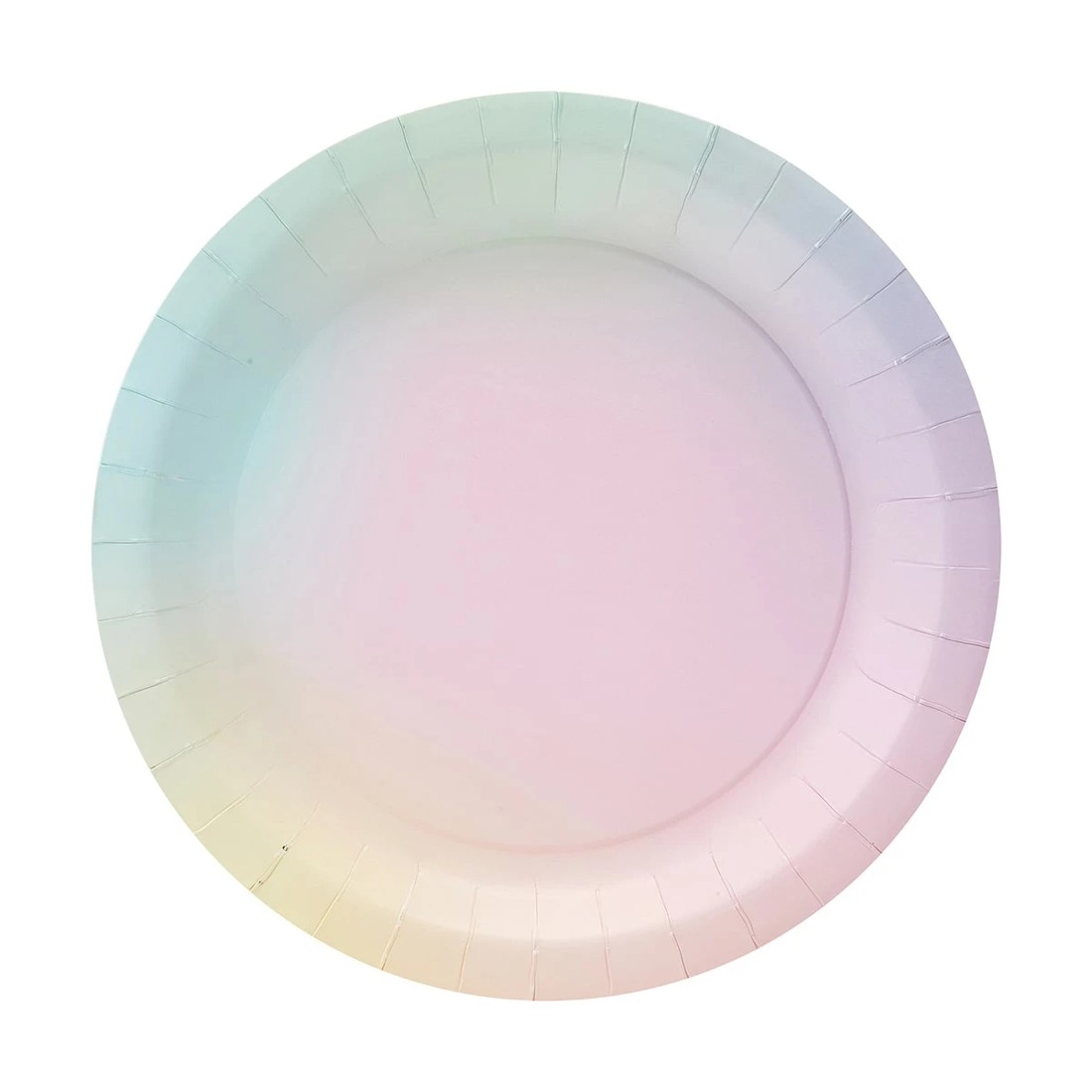 4 16 Pack Pastel Ombre Paper Plates, 4 of 7