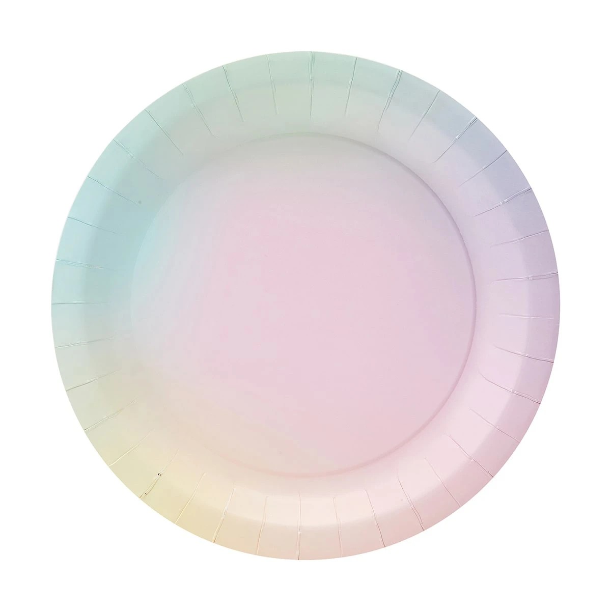 4 16 Pack Pastel Ombre Paper Plates, 4 of 7