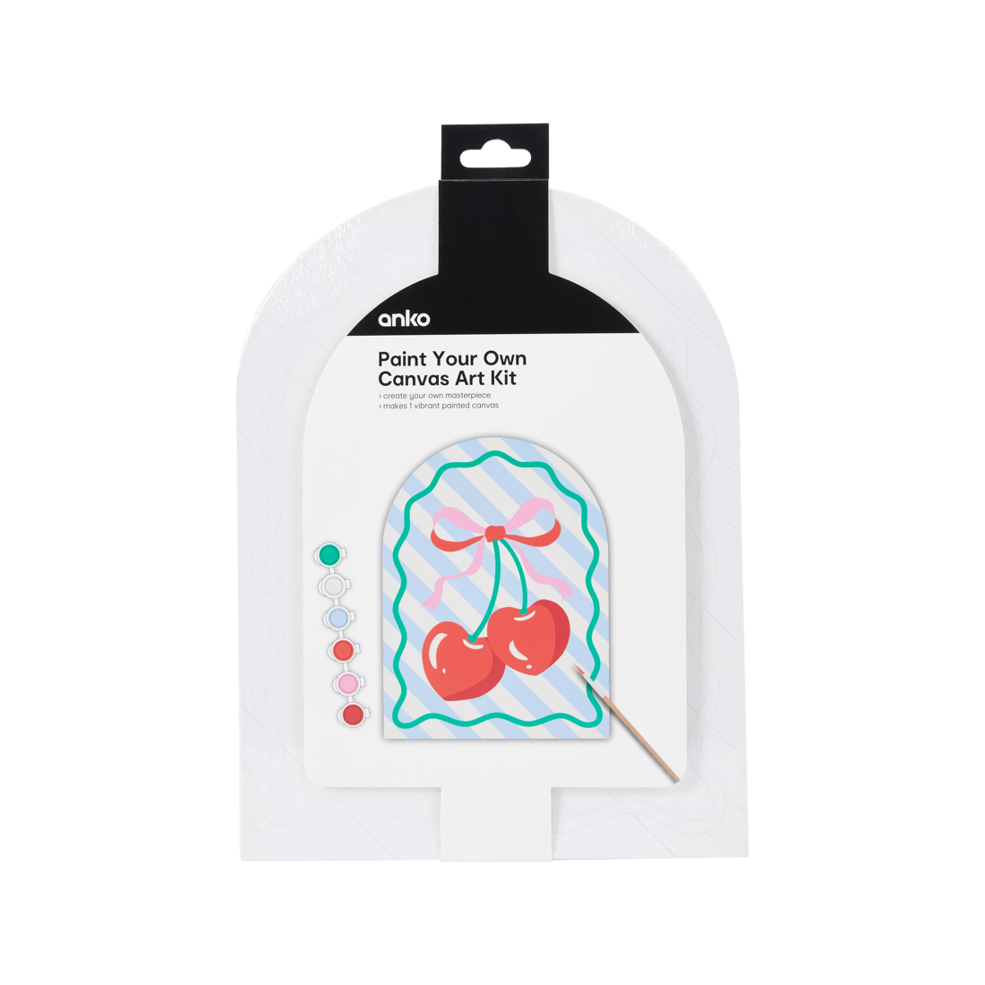 1 Paint Your Own Canvas Art Kit - Cherry, 1 of 4